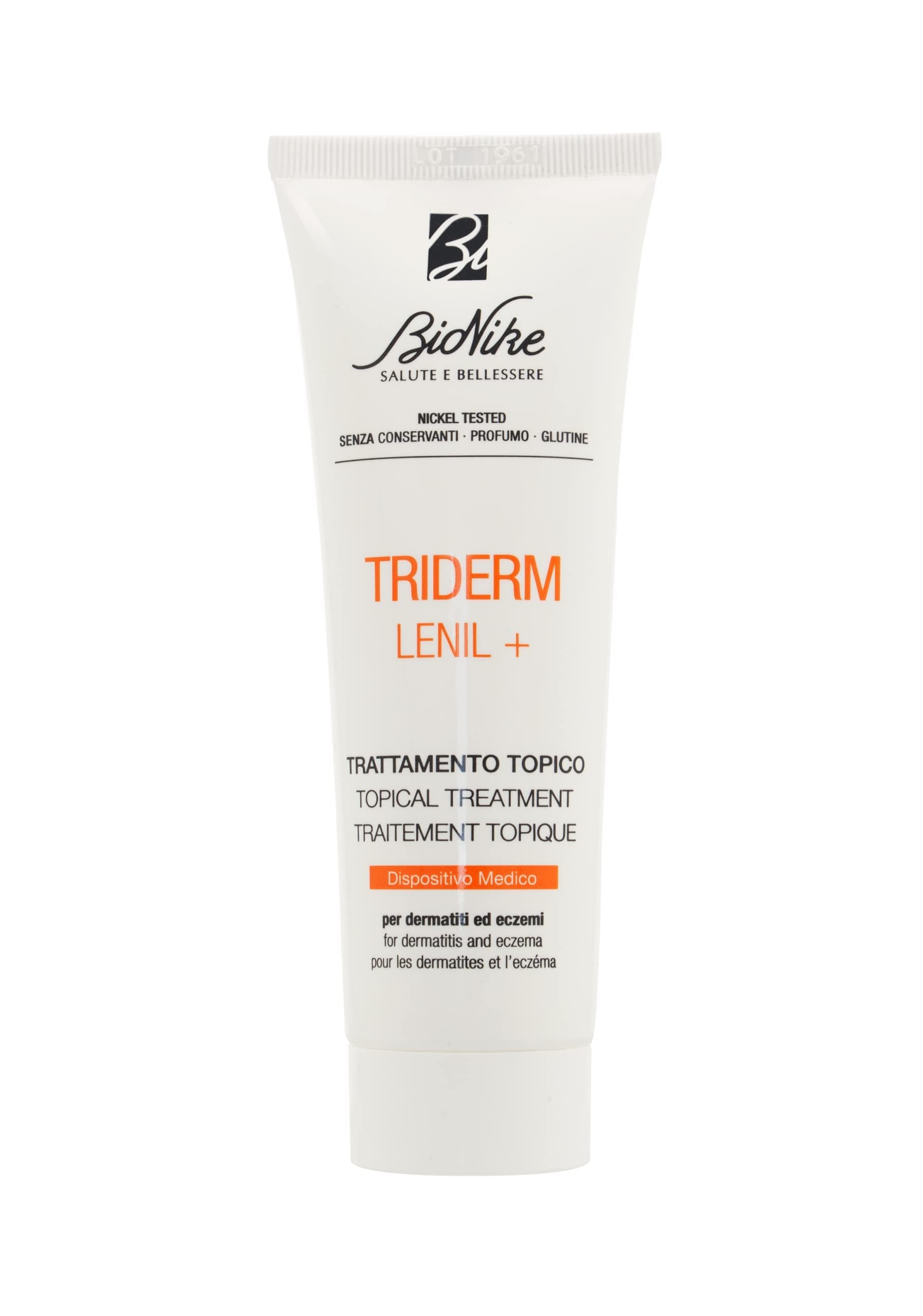 Bionike Triderm - Lenil+ Trattamento Topico per Pelle con Dermatite Atopica e Eczema, Azione Antifiammatoria e Antiossidante, Lenisce e Riequilibra la Cute, Riduce Rossore e Prurito, 50 ml