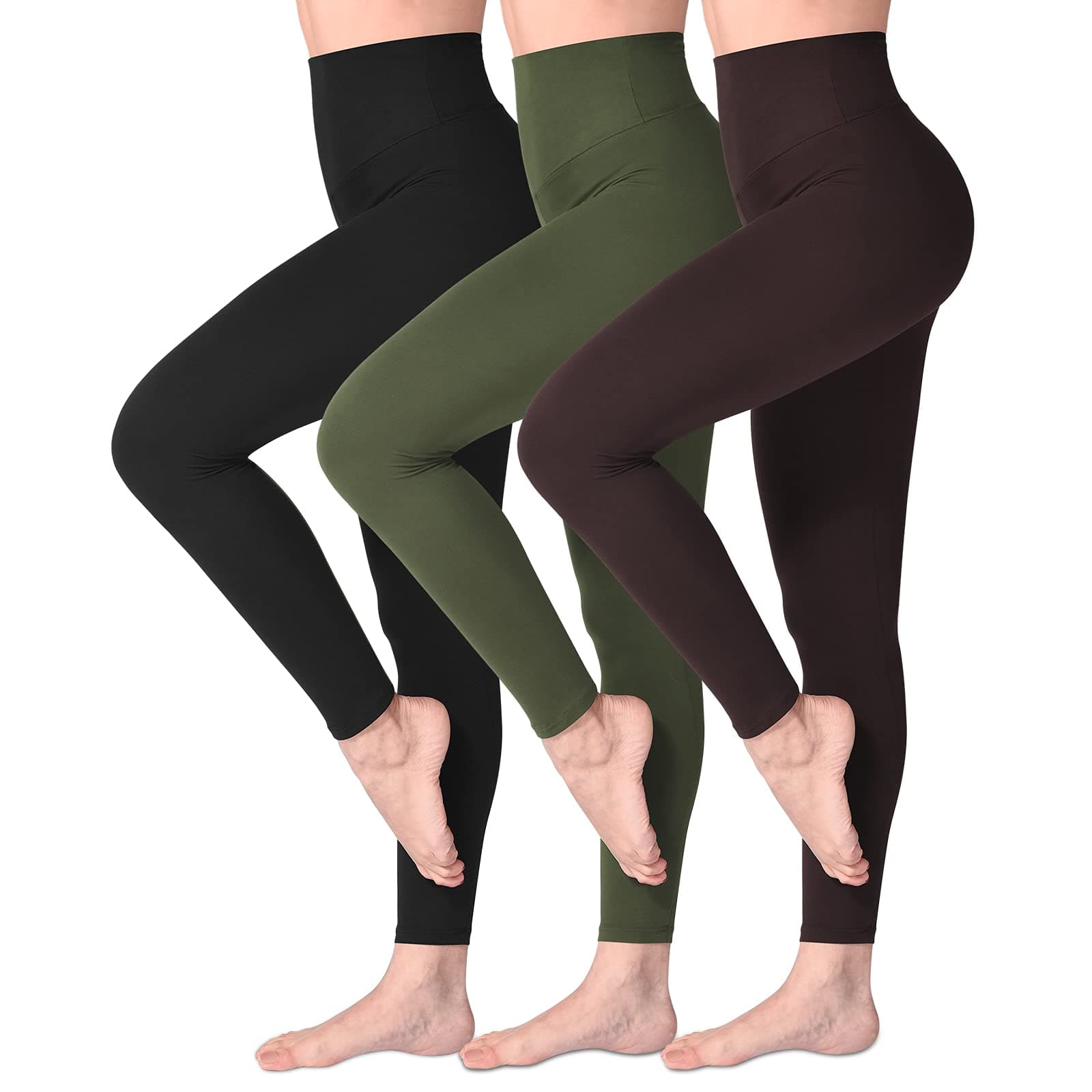 SINOPHANT Leggins Vita Alta Donna, Leggings Donna Fitness Pantaloni Yoga Controllo della Pancia Opaco Elastici Morbido per Sportivi o Casual