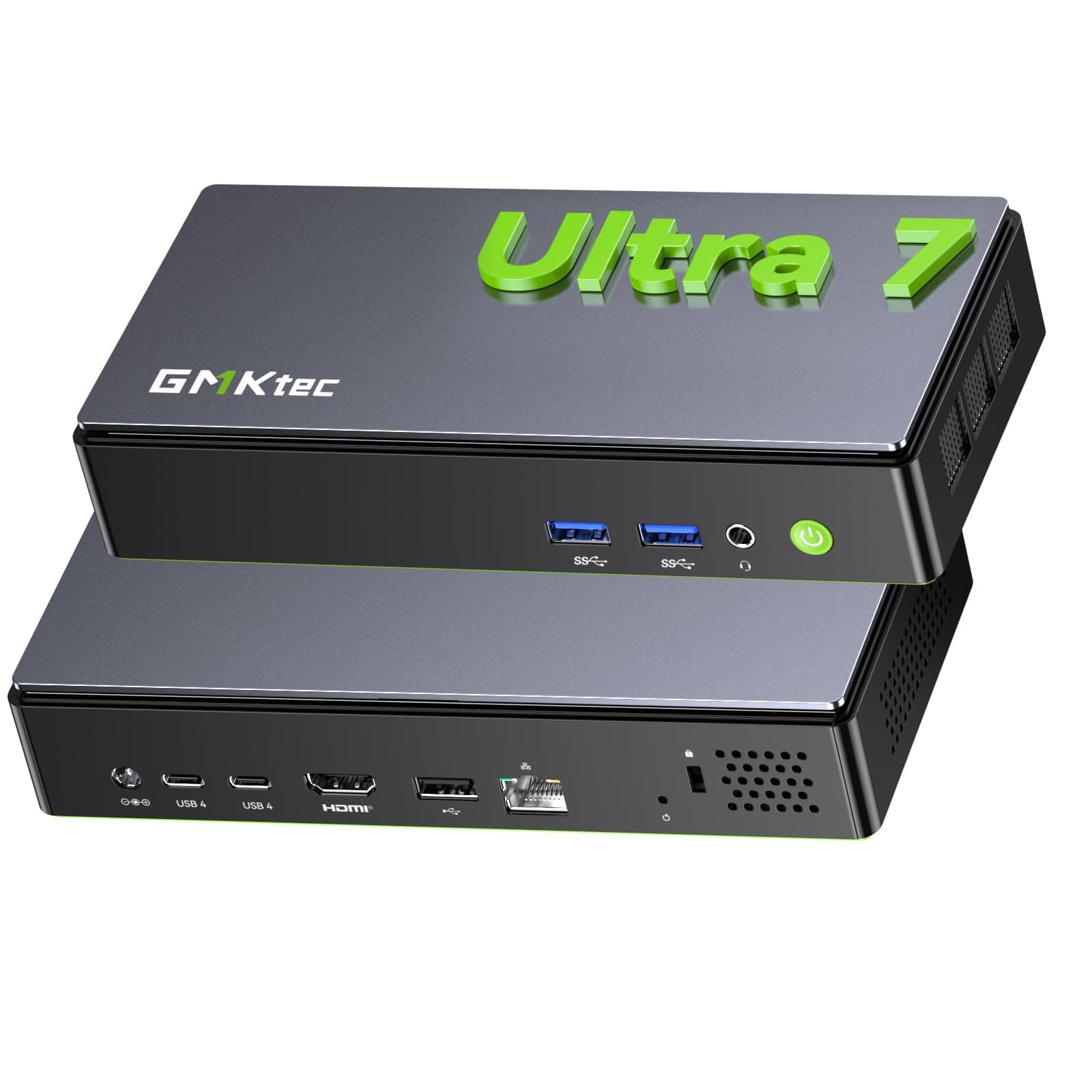 GMKtec K13 Mini PC Intel Ultra 7 256V|LAN 5G|Alimentation PD (8C/8T jusqu'à 4,8 GHz) Mini Ordinateur avec 16 Go DDR5 8533MT/s 512 Go PCIe 4.0 SSD Mini PC Gamer avec Graphiques Intel Arc 140V|2*USB 4.0