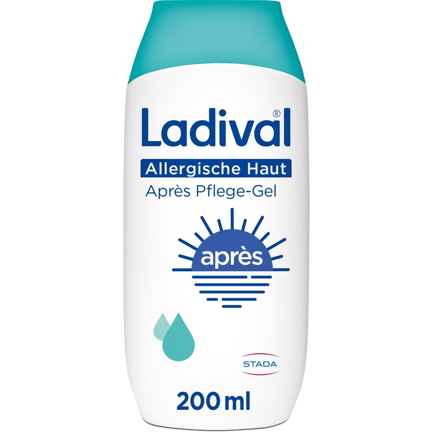 Ladival Après Pflege Gel für allergische Haut - Sonnencreme kühlend und feuchtigkeitsspendend bei Sonnenallergie und Mallorca-Akne, für empfindliche Haut, Erwachsene und Kinder ab 6 Monaten, 200ml