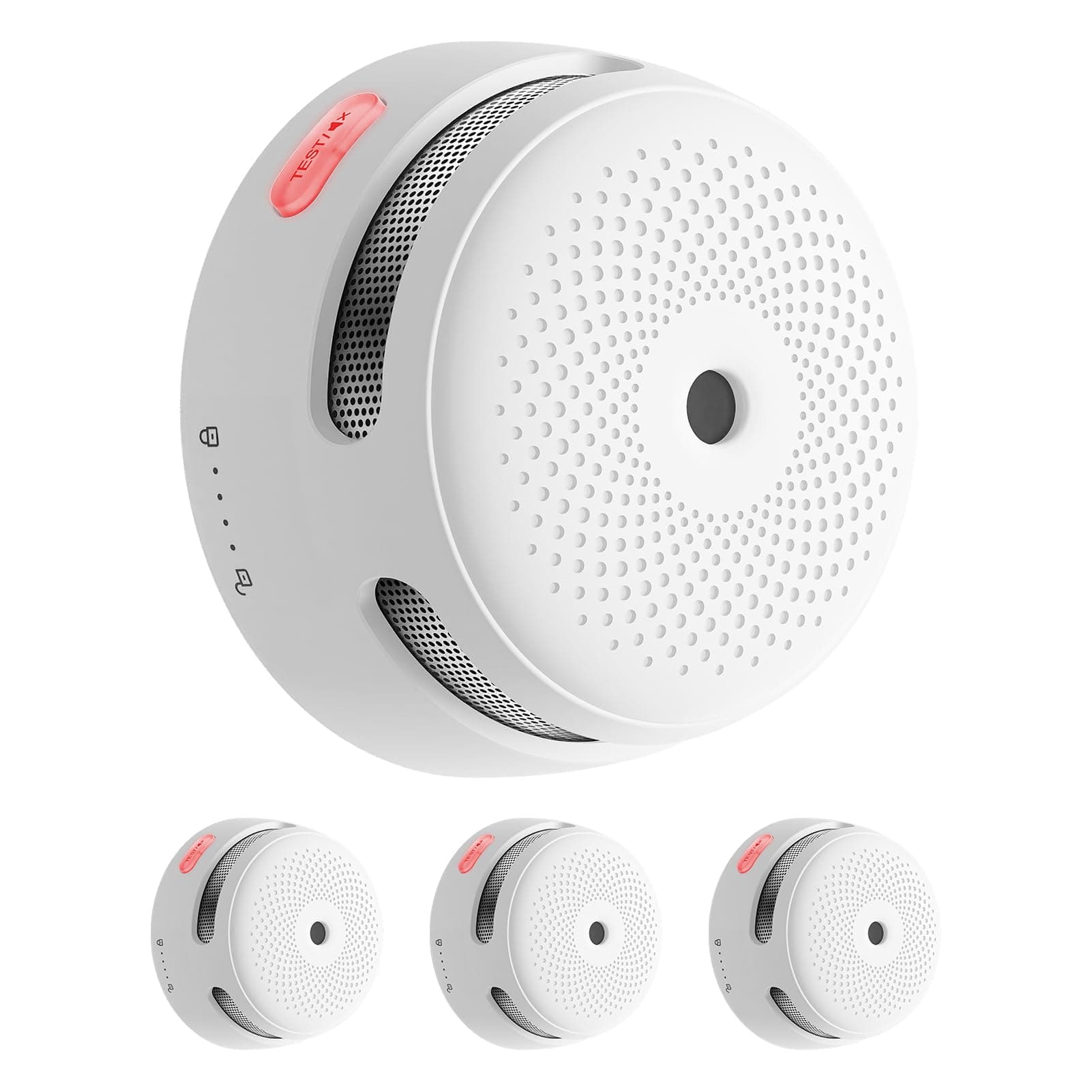 X-Sense Smart Rauchmelder XS01-M ohne SBS50 Basisstation, Zertifiziert nach EN 14604, Funkrauchmelder mit WLAN, vernetzbarer Feuermelder, kompatibel mit der X-Sense Home Security App, XS01-M, 3 Stück