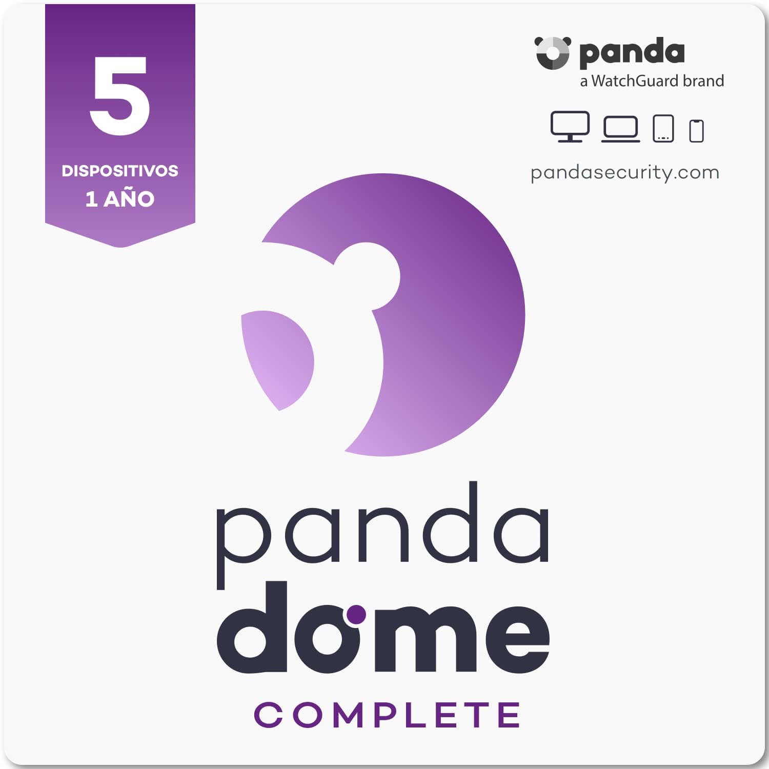 Panda Dome Complete 2026 – Antivirus Cloud y VPN, Gestor de contraseñas (5 dispositivos)