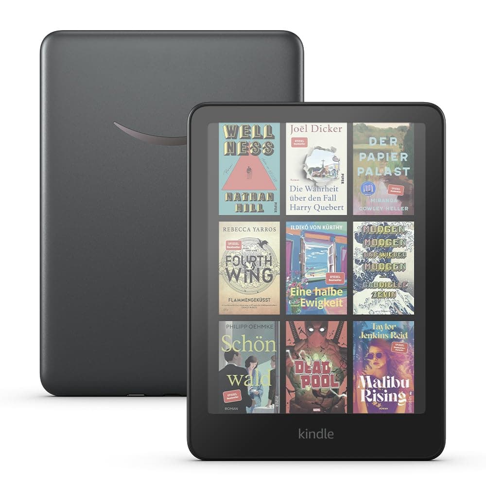 Amazon Kindle Colorsoft Signature Edition (neueste Generation) – Mit Farb-Display und Frontlicht mit automatischer Anpassung, kabellosem Aufladen und wochenlanger Akkulaufzeit – 32 GB