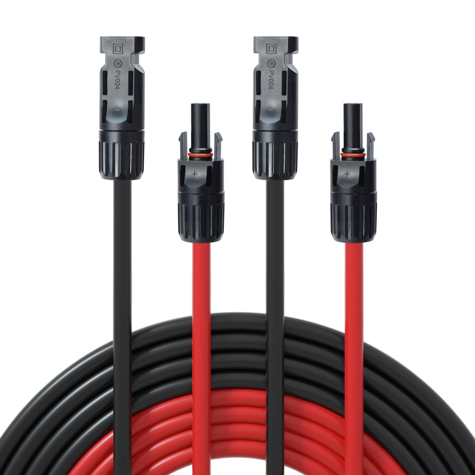 ECO-WORTHY Solarkabel 4mm² mit Solarstecker,2x5m Solarkabel Verlängerungskabel, PV Kabel Solarleitung Verlängerungskabel für Solaranlage Solarpanel Verlängerung