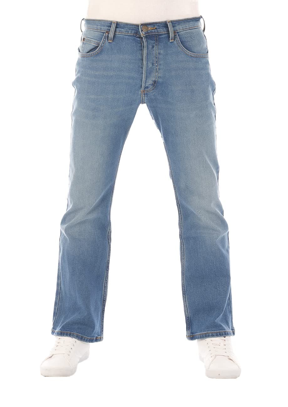 Lee - Jeans da uomo con taglio bootcut, modello Denver, colore blu, in cotone elasticizzato, taglie w30, w31 w32, w33, w34, w36, w38, w40, w42, w44