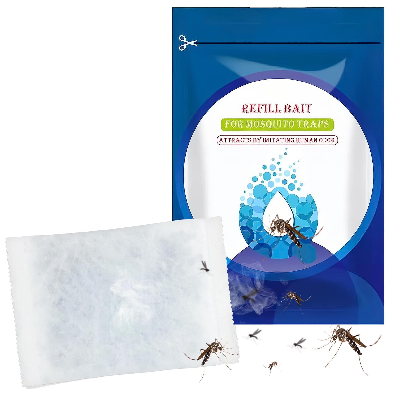 Appât Moustique à Base de CO2 et Phéromones Compatible avec Biogents Recharge pour Piège Extérieur Idéal contre les Moustiques Tigre Recharges 6 Mios (3Pcs)