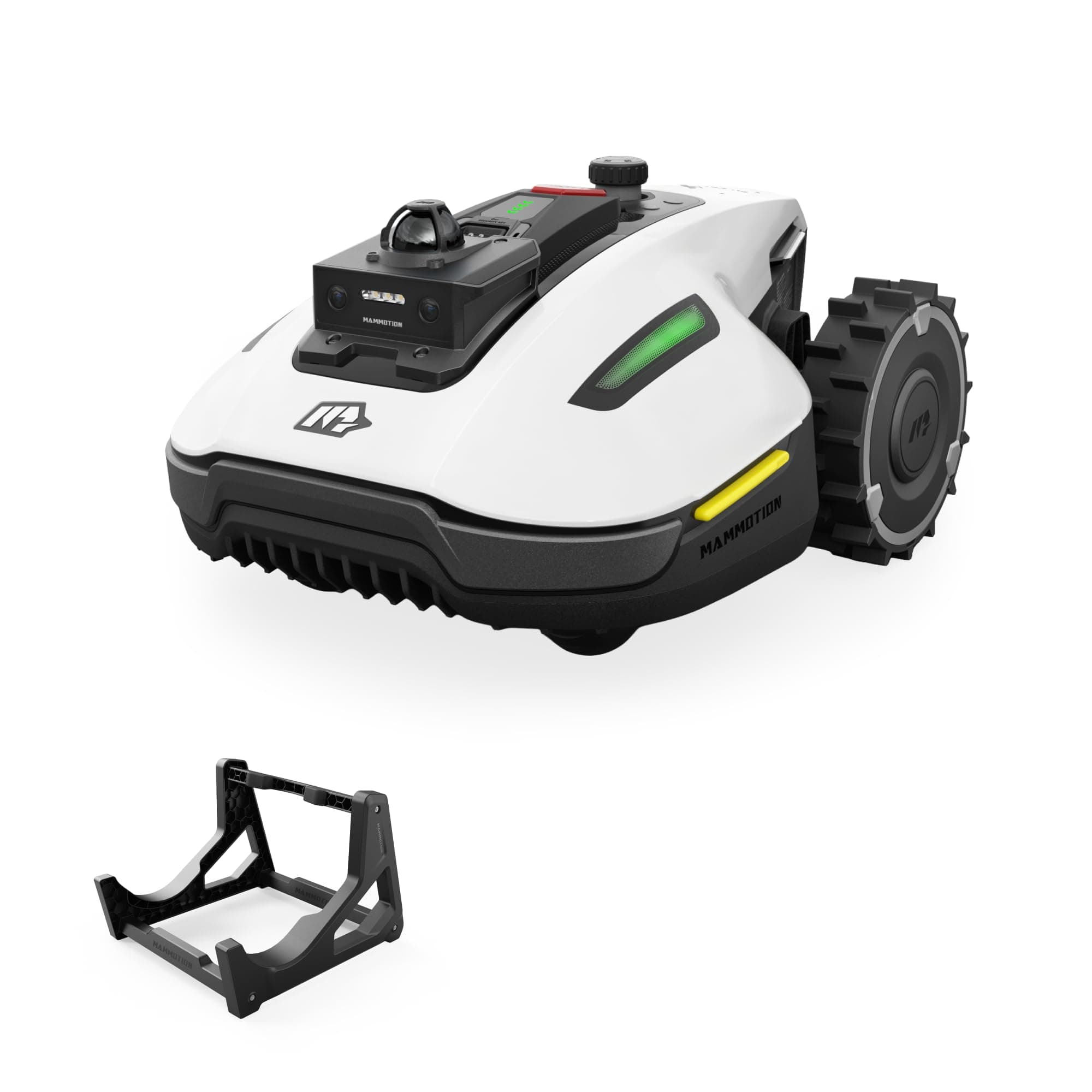 MAMMOTION YUKA Mini 2 800 LiDAR Robot Tondeuse sans Fil Périmétrique – Jusqu’à 800 m², Navigation 360° LiDAR + caméra avec Pilotage par IA, détection de Plus de 300 Obstacles, DropMow, pentes de 45%
