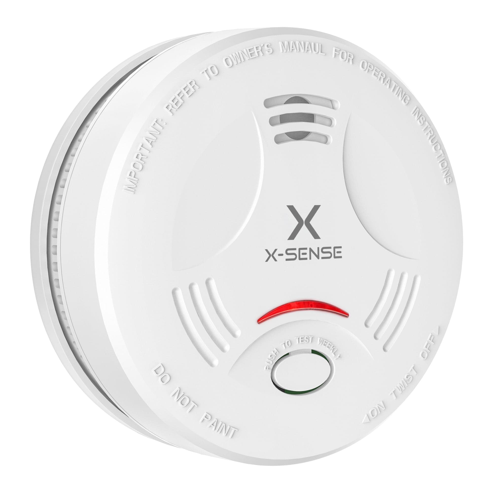 X-Sense Rilevatore di Fumo con Batteria da 10 Anni, Allarme Incendio Conforme Allo Standard EN14604, SD11, Confezione da 1