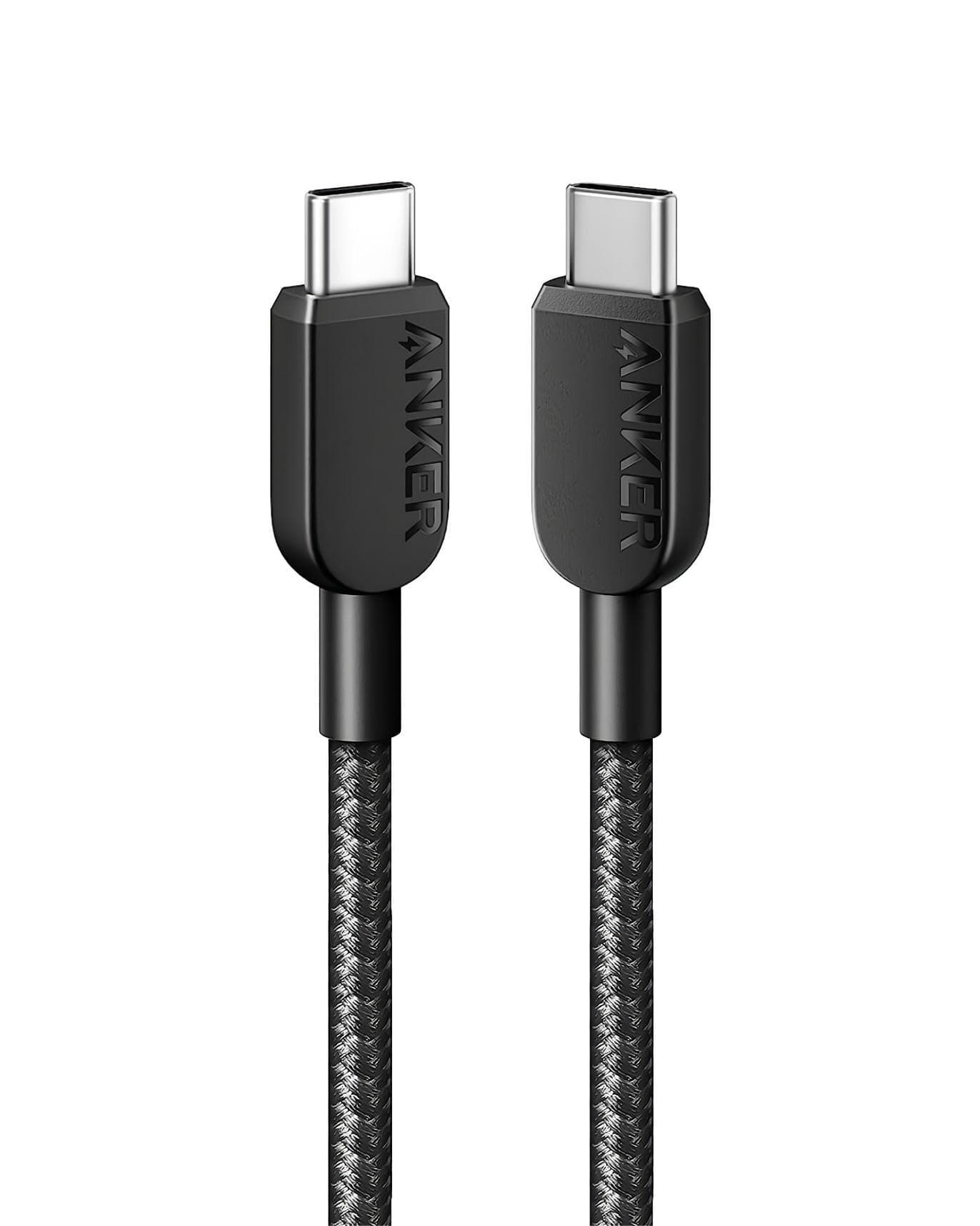 Anker USB C auf USB C Kabel, [1 Stück 0,9m] 60W Ladekabel USB C, PD 3.0 Schnellladekabel USB C Kabel für iPhone 17 Pro Max/16/15 Serie, Samsung Galaxy S25/S24, MacBook Pro/Air, iPad Pro/Air