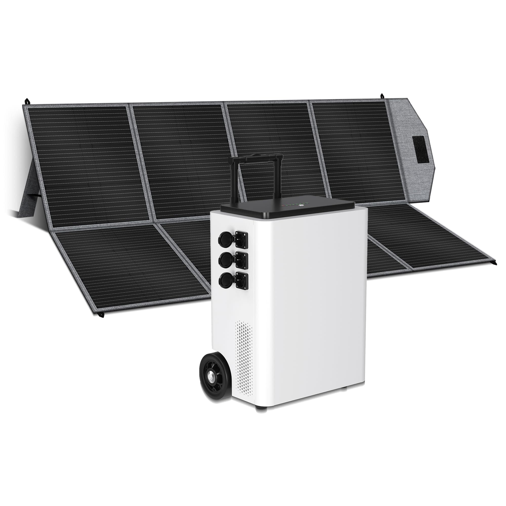 CTOLITY AP5000 Generador Solar (2025 Nuevo) con 400W Panel Solar, 5120Wh Estación con Tomas de CA 5000W (Pico de 6000W), Batería LiFePO4, Generador eléctrico para Acampadas, Fuera de Red, Cortes