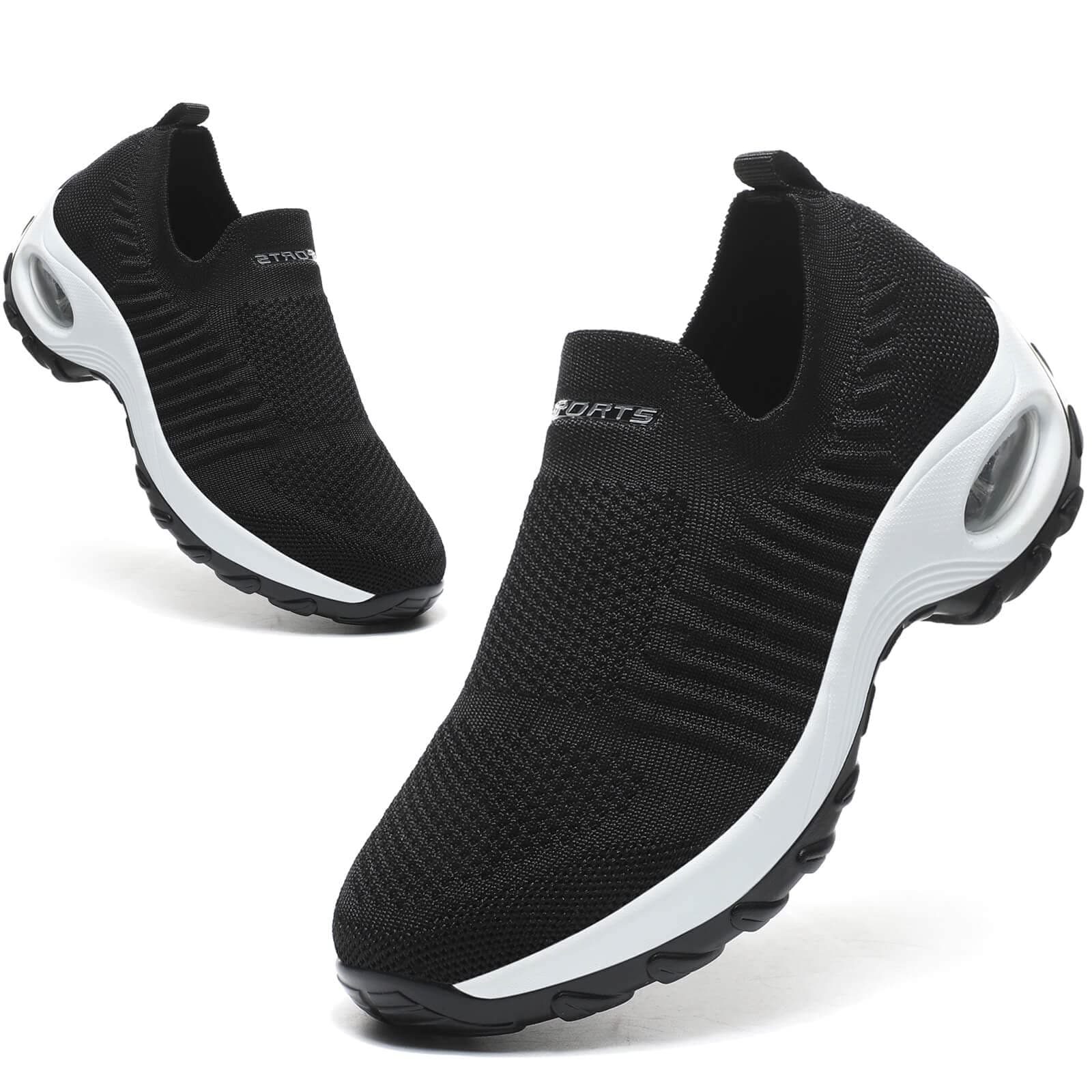 Chaussure Femme Sneakers Chaussures Orthopediques Legere sans Lacets Tennis Confort Outdoor de Jogging Sport Fitness Gym Athlétique Respirante Air Course