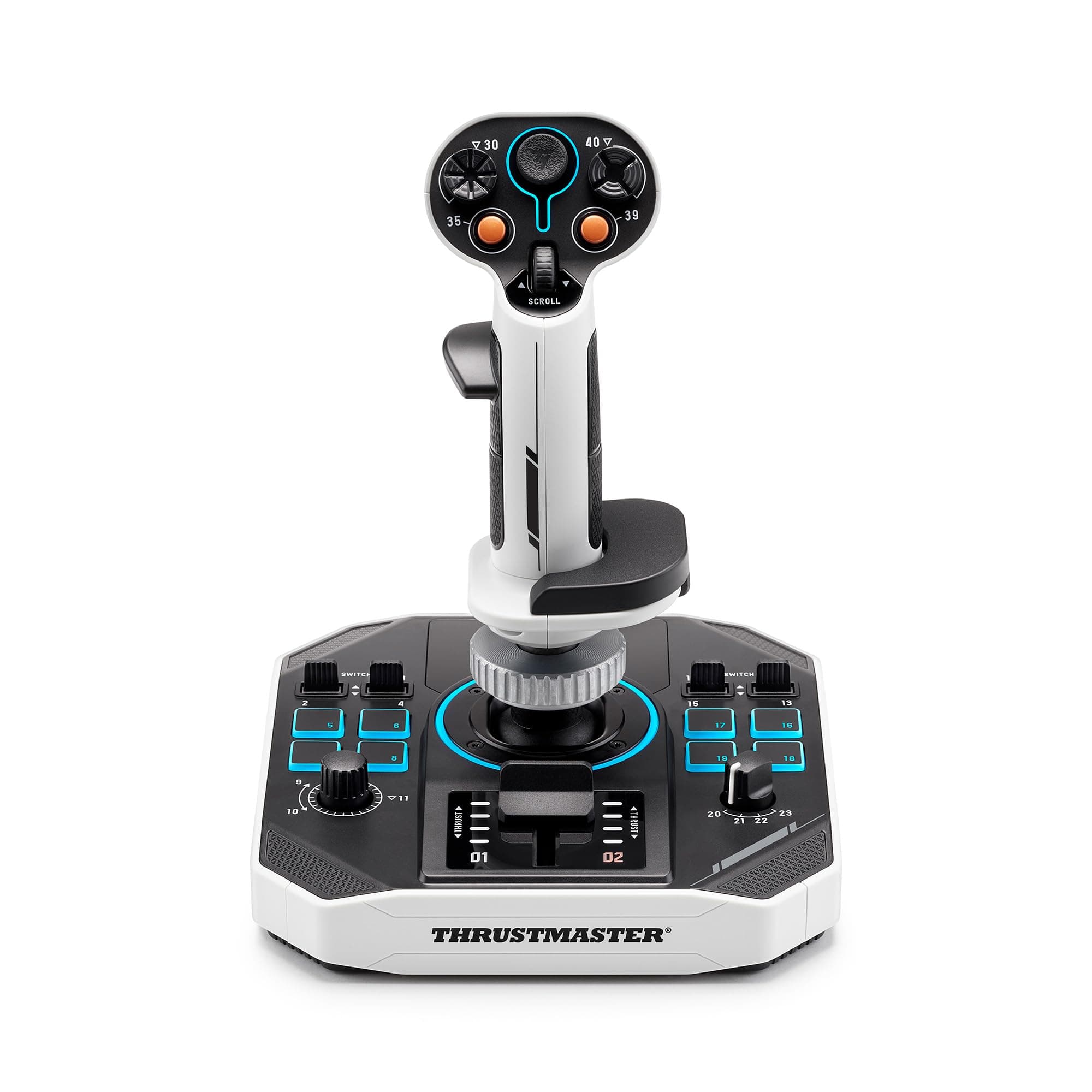 Thrustmaster Sol-R 1 Flightstick - Joystick de Vuelo para PC (Tecnología Magnética H.E.A.R.T, Ideal para Combate y Exploración Espacial, 16 Botones de Acción, Diseño Ergonómico) Negro