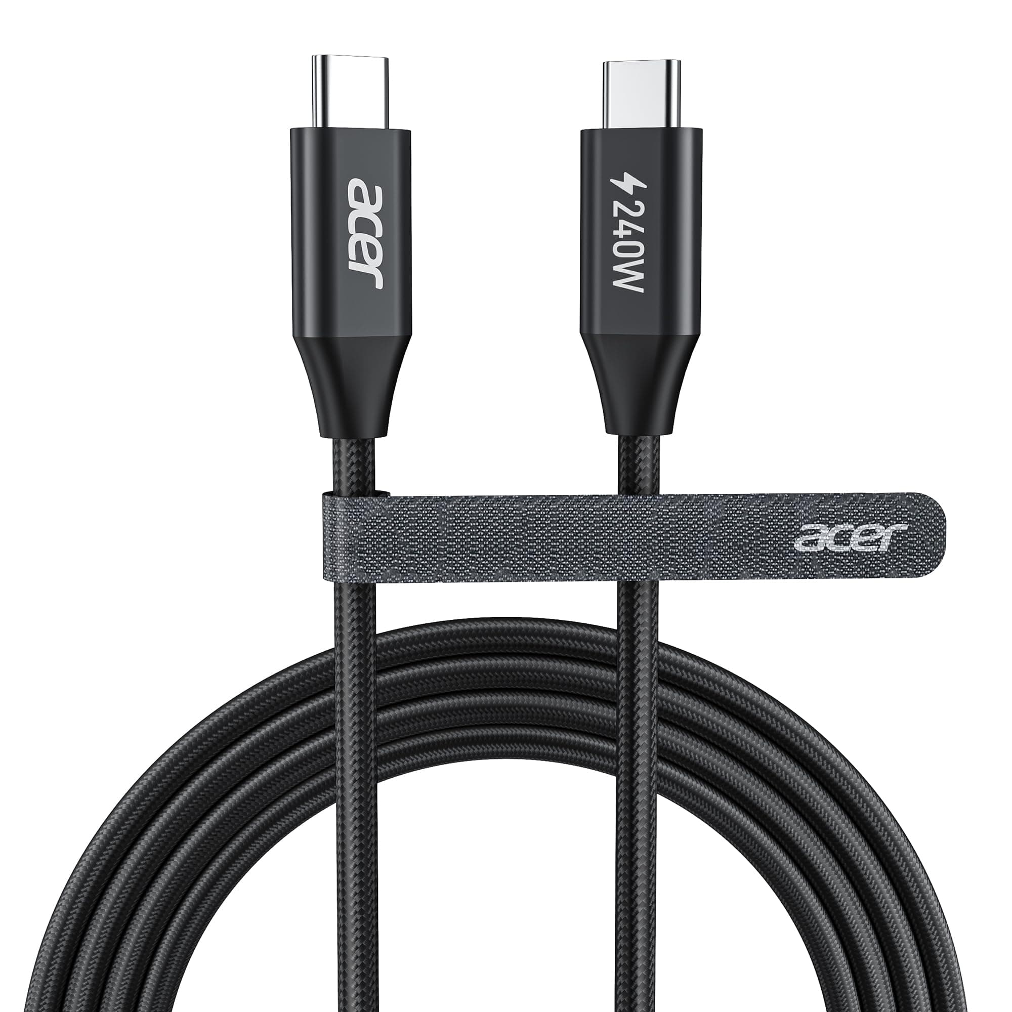 acer USB C auf USB C Kabel 3m, 240W USB-C Ladekabel,140W/100W/60W Kompatibel, Typ C Schnellladekabel für iPhone 17 16 15 Serie, Macbook iPad Pro Air, Galaxy S26, Pixel, Switch, Surface Go/Pro usw.