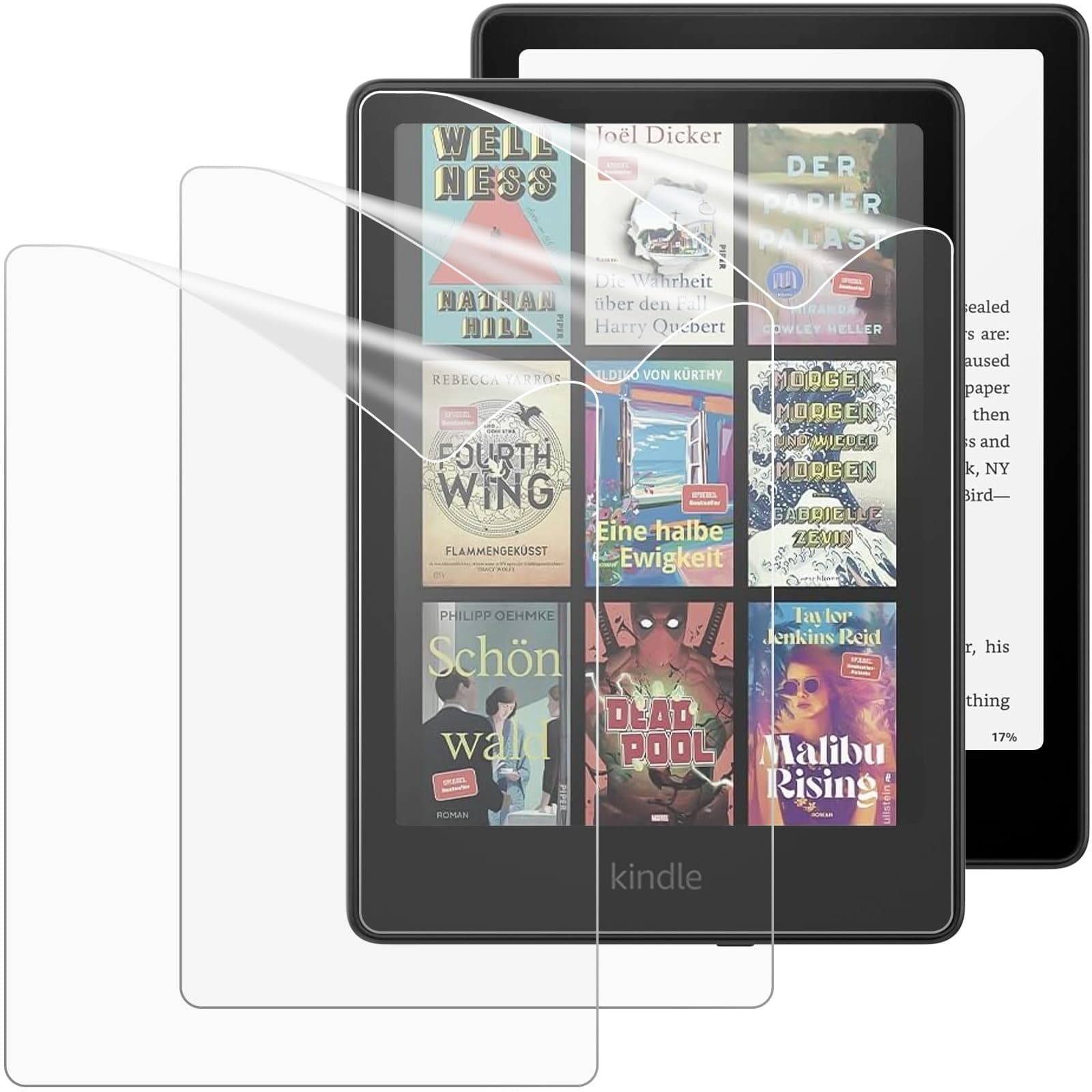 MoKo 3 Stück Blendfreier Matter Displayschutz für 7" Kindle Paperwhite (12th Generation-2025/2026) und Kindle Colorsoft Signature Edition 2025/2024, PET-Weich Folie für Kobo Libra Color