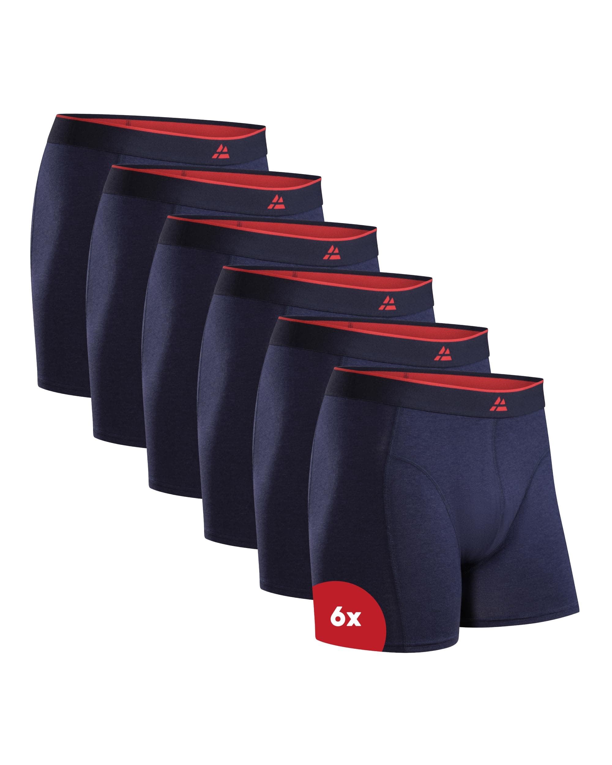 DANISH ENDURANCE Calzoncillos Hombre Boxer de Bambu, con o Sin Bragueta, Suaves y Elásticos, 6 Pack - Boxer Hombre, Ropa Interior