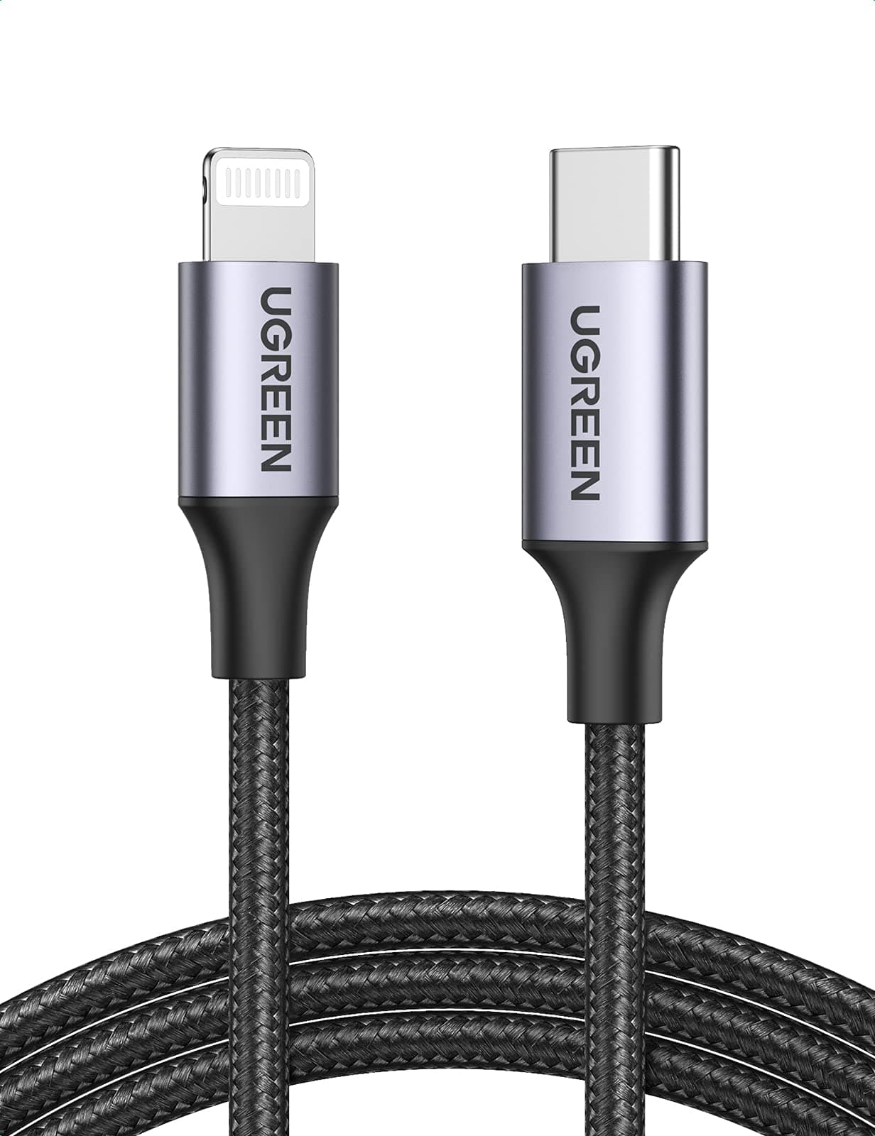 UGREEN USB C auf Lightning Kabel MFi Zertifiziert USB C Lightning Ladekabel PD 3.0 kompatibel mit iPhone 14, iPhone 13, iPhone 12, iPhone 11, iPhone SE, iPad 10.2 2021, AirPods usw. (2M)
