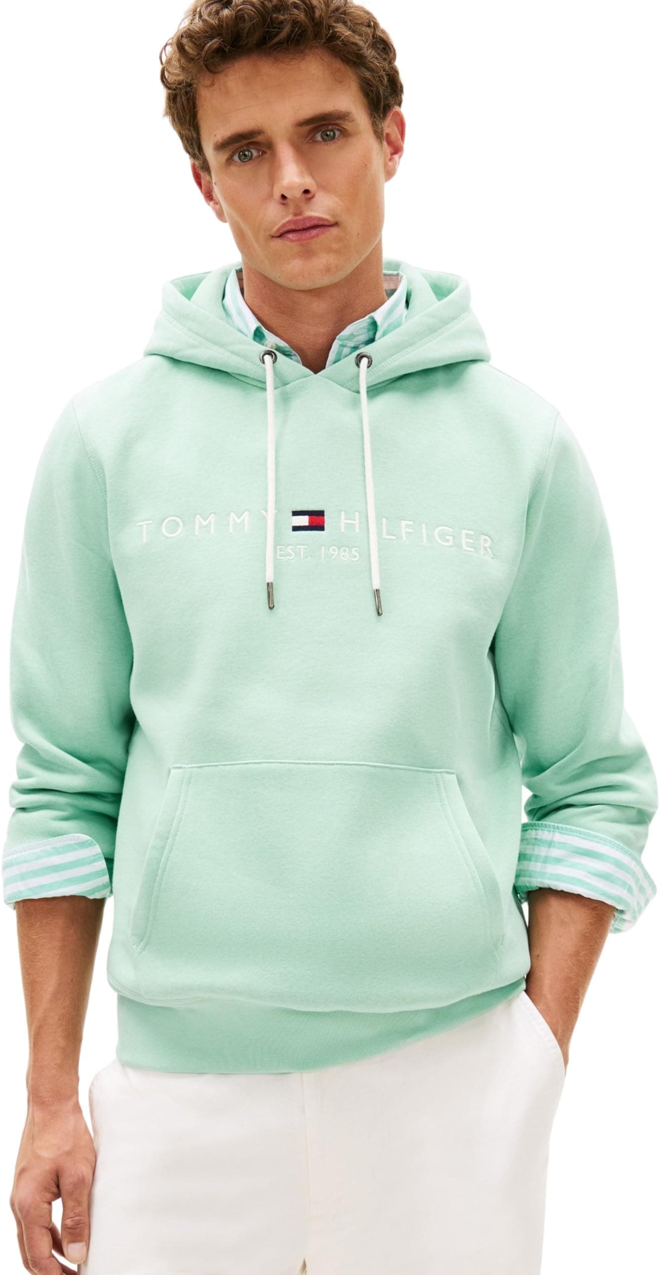 Tommy Hilfiger Herren Hoodie Tommy Logo mit Kapuze
