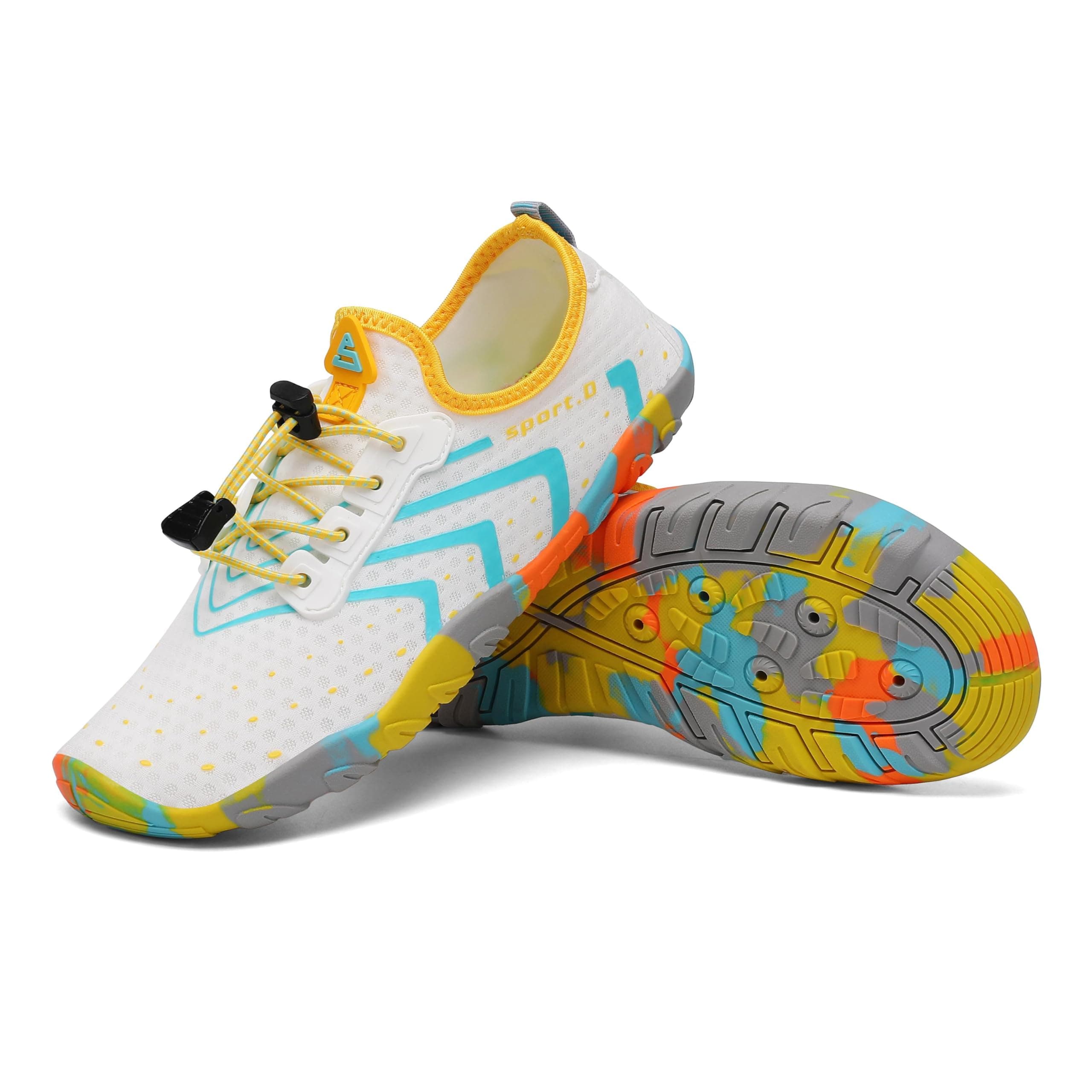 SAGUARO Badeschuhe Damen Herren Wasserschuhe Schwimmschuhe Schnelltrocken Aquaschuhe Strandschuhe Leicht Neoprenschuhe Surfschuhe rutschfeste Tauchschuhe Wassersportschuhe, 35-48 EU