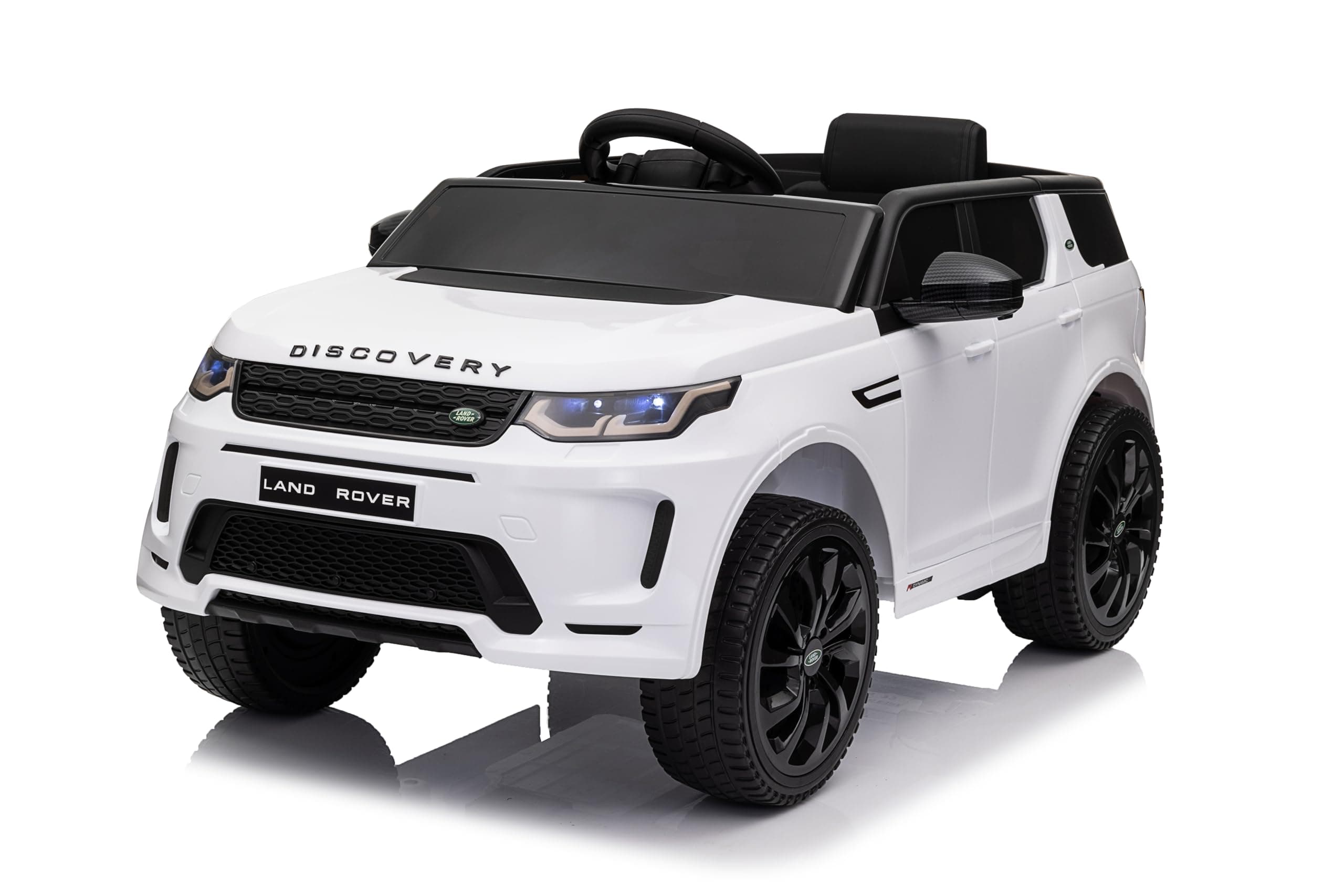 Baroni Toys Macchina Elettrica per Bambini Land Rover Range Rover Baby car Elettrica Full Optional Bianca, Auto Telecomandata con Sedile e Porte Apribili, Doppio Motore 12V, Carico 25 Kg