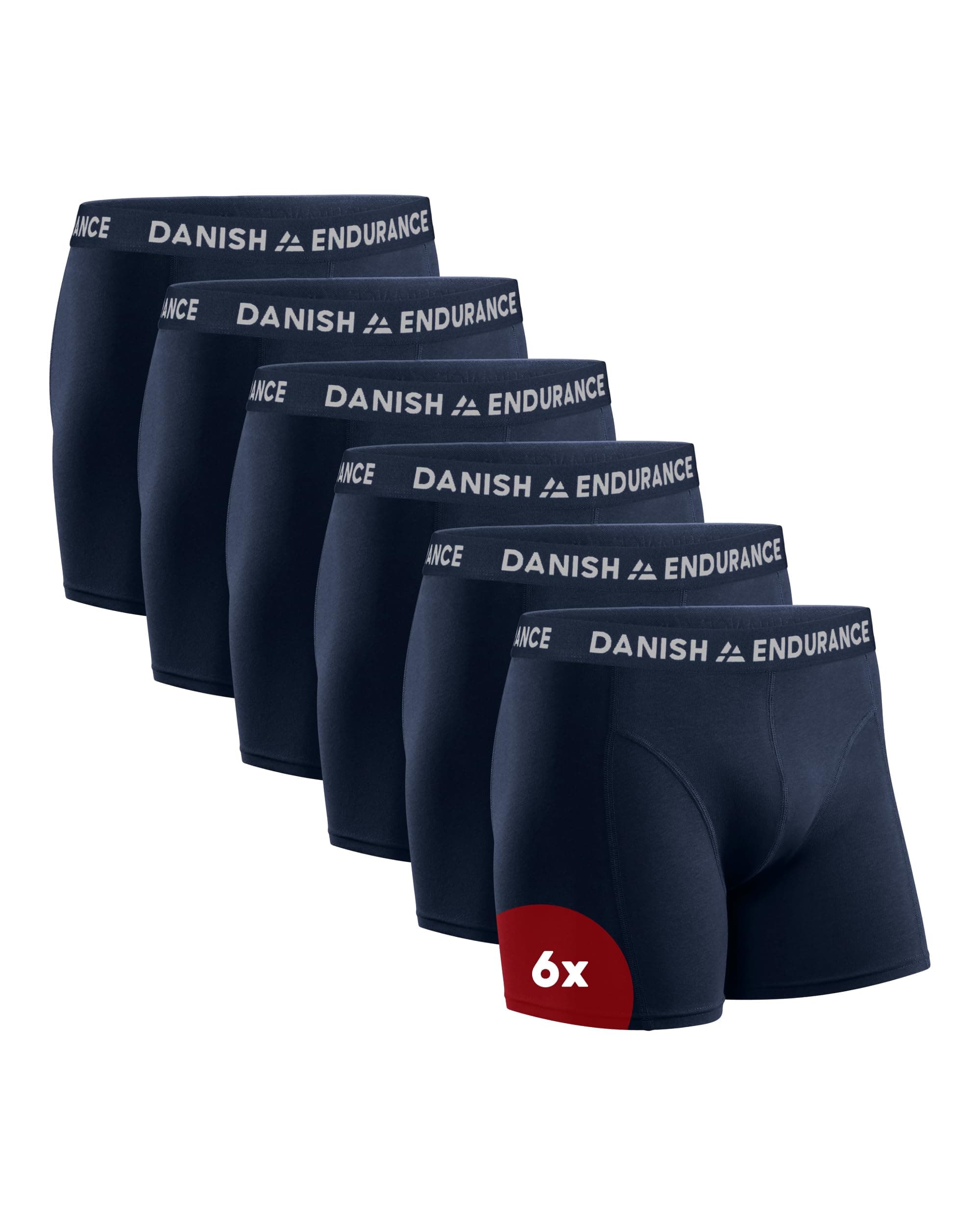 DANISH ENDURANCE Calzoncillos Hombre Boxer Algodon Premium, Pack de 6 - Ropa Hombre, Ropa Interior