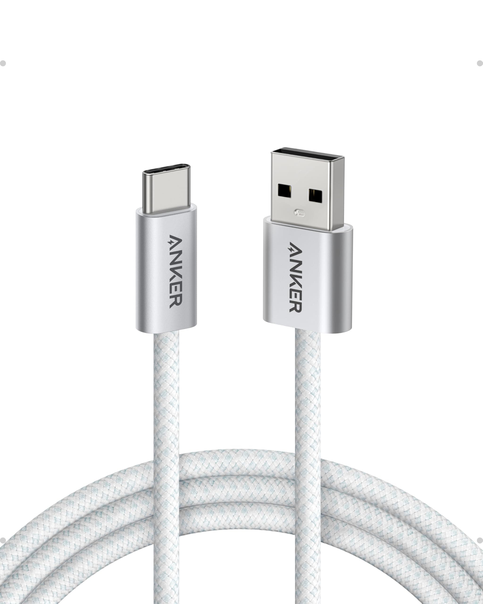 Anker Zolo USB C Kabel, [1 Stück 1,8m] 3.1A USB auf USB C Kabel, nahtlose CarPlay-Verbindung, geflochtenes USB-C Ladekabel für iPhone 17 Pro Max/16/15 Serie, Samsung Galaxy S25/S24, MacBook Pro/Air