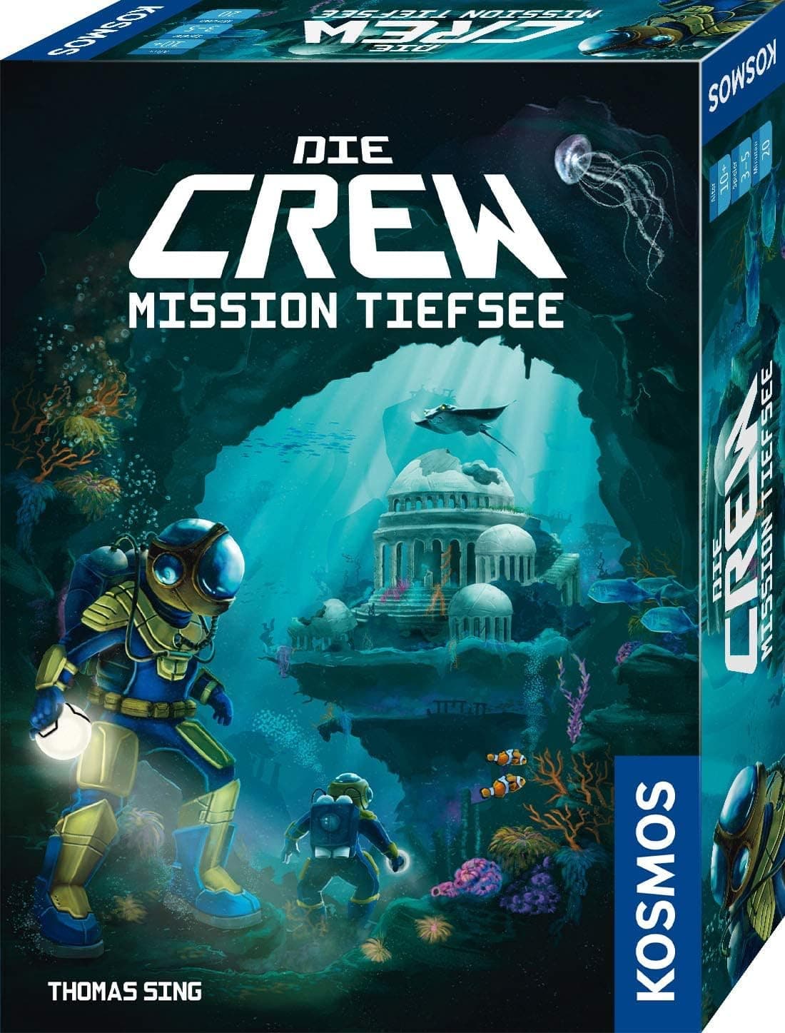 Kosmos 680596 Die Crew - Mission Tiefsee, kooperatives Kartenspiel, für 3 bis 5 Spieler, mit Variante für Zwei Personen, Nachfolger zum Kennerspiel des Jahres 2020 Die Crew