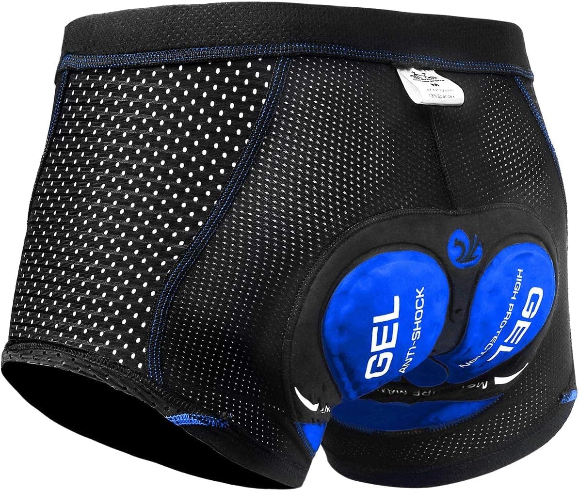 X-TIGER Ciclismo Uomo 5D Gel Imbottito Boxer Traspirante Biancheria Intimo Mutande Pantaloncini da Ciclismo Bici