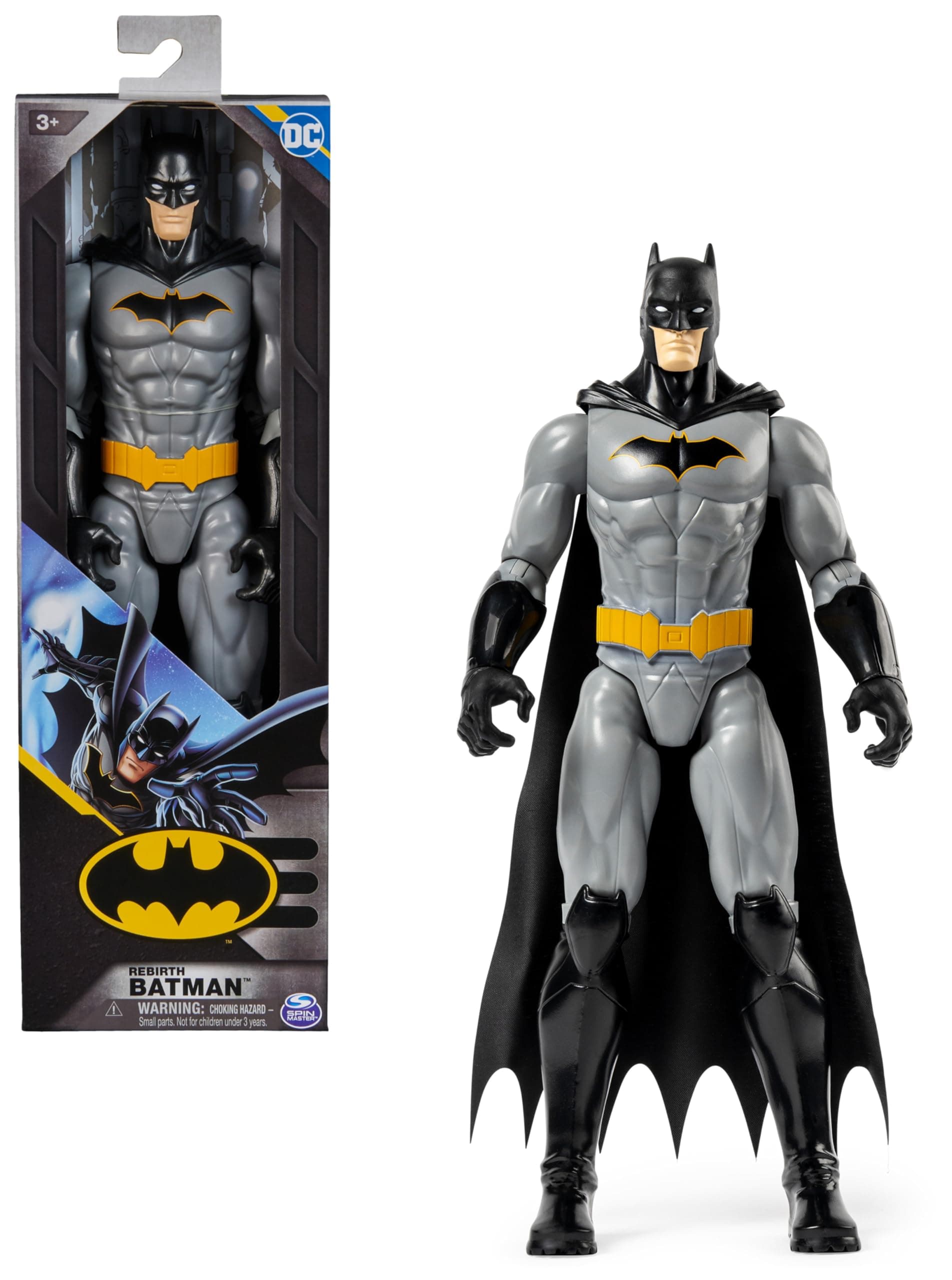 Batman S1-Actionfigur, 30 cm groß, voll beweglich für spannende Abenteuer und actionreiche Stunts, Spielzeug für Kinder ab 4 Jahren, original Comic-Design
