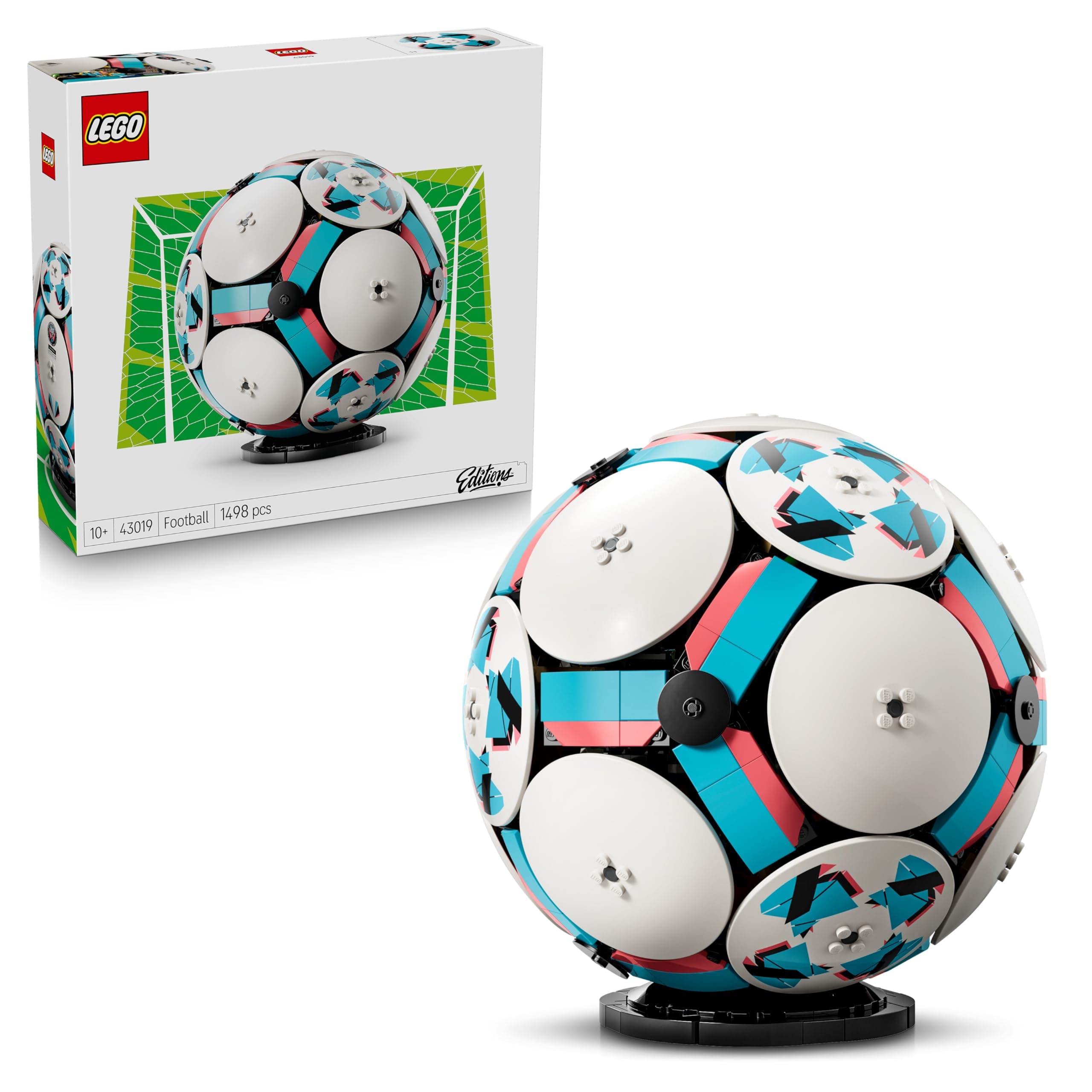 LEGO Editions Pallone da Calcio Giocattolo - Kit di Modellismo 3D con Mini-Stadio Interattivo - Regalo di Compleanno per Bambini e Bambine da 10 Anni in su e per Adulti Amanti dello Sport - 43019