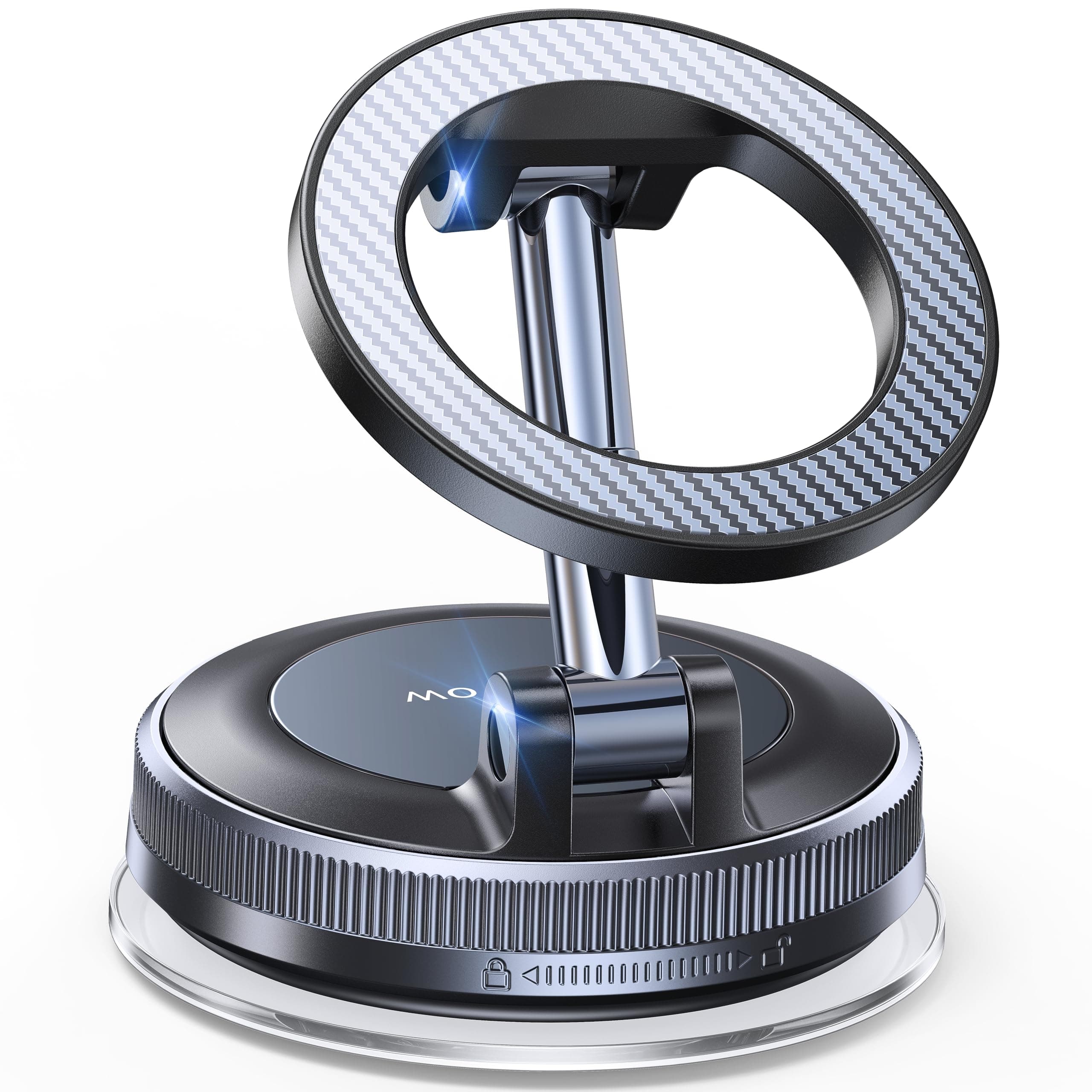 Coolpow Porta Cellulare Auto Magnetico,Supporto Telefono Auto per Magsafe [Ventosa Sottovuoto & Magneti Potenti] 360°Supporti Telefono Accessori Auto Interni per iPhone 17 Pro 16/Parabrezza/Cruscotto