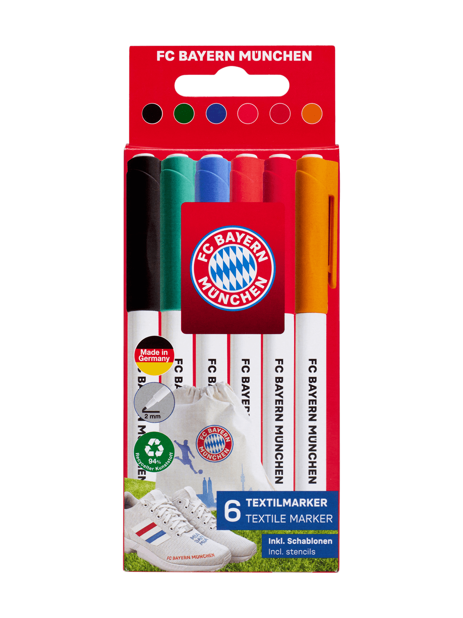 Textilmarker 6er-Set