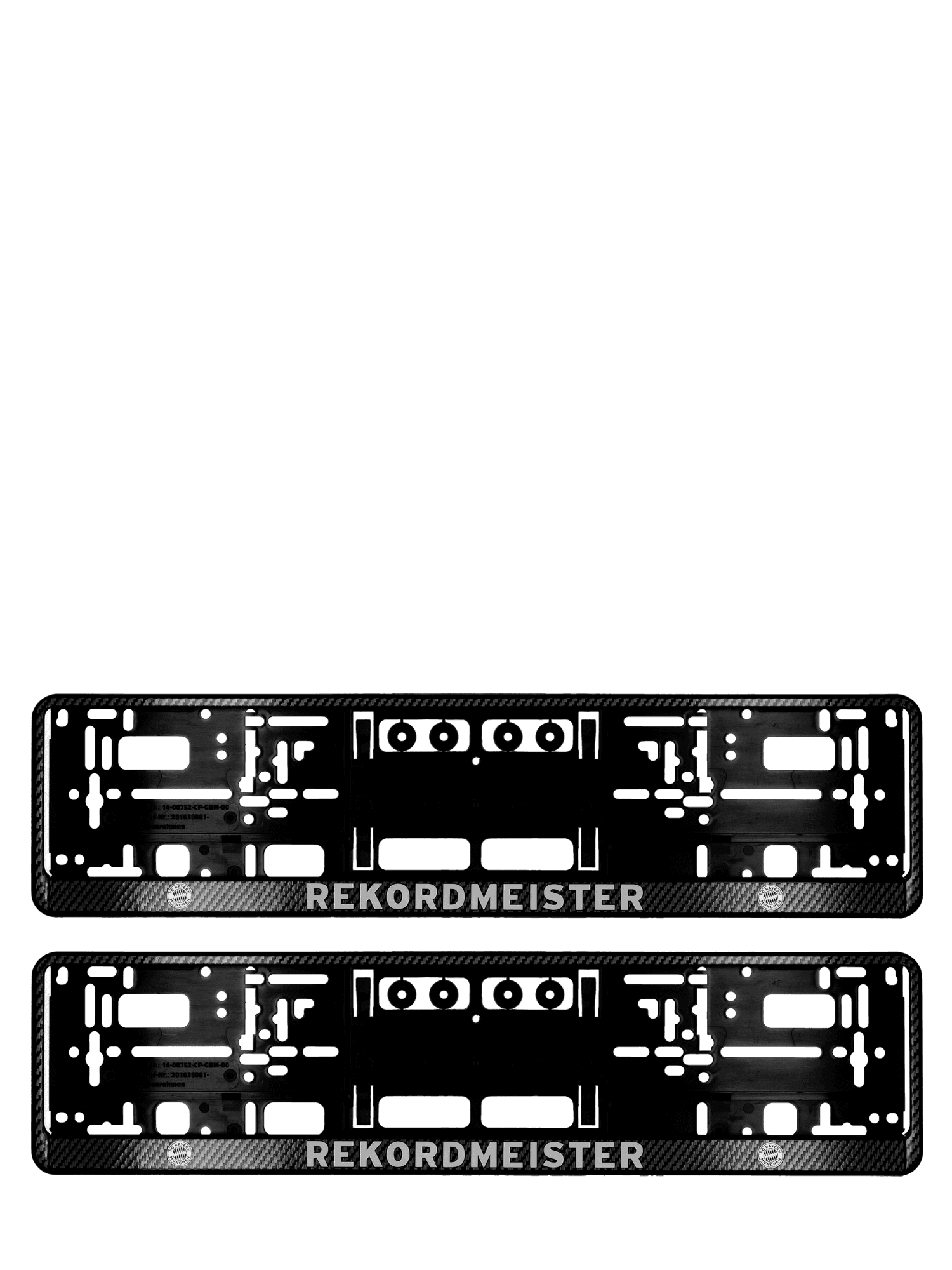 Kennzeichenverstärker Rekordmeister Set