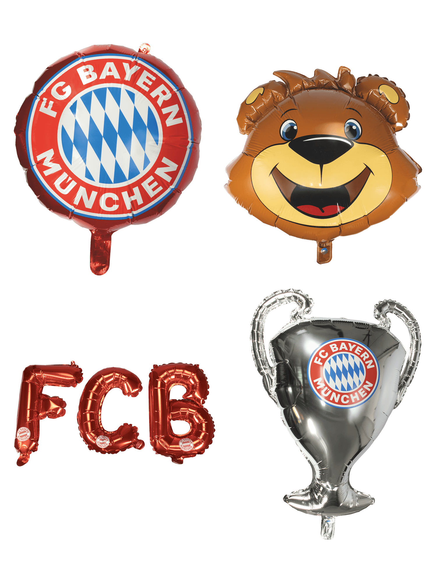 Folienluftballon 4er-Set