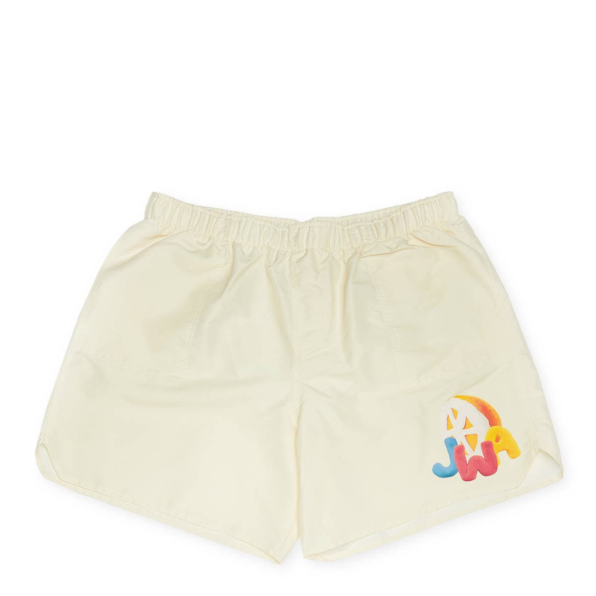 Orange Print Swim Shorts