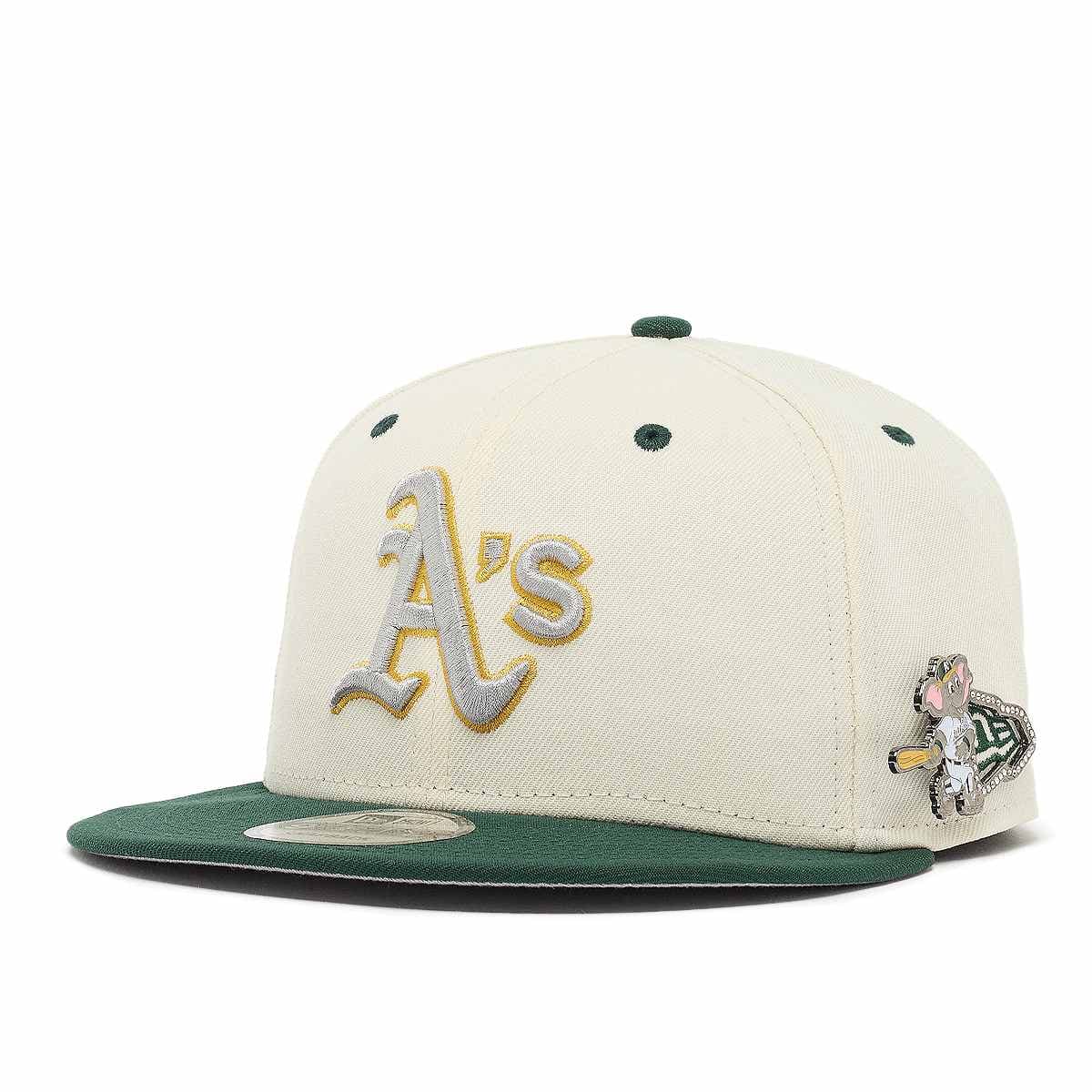 Mascot Pin Oakland Athletics Cap