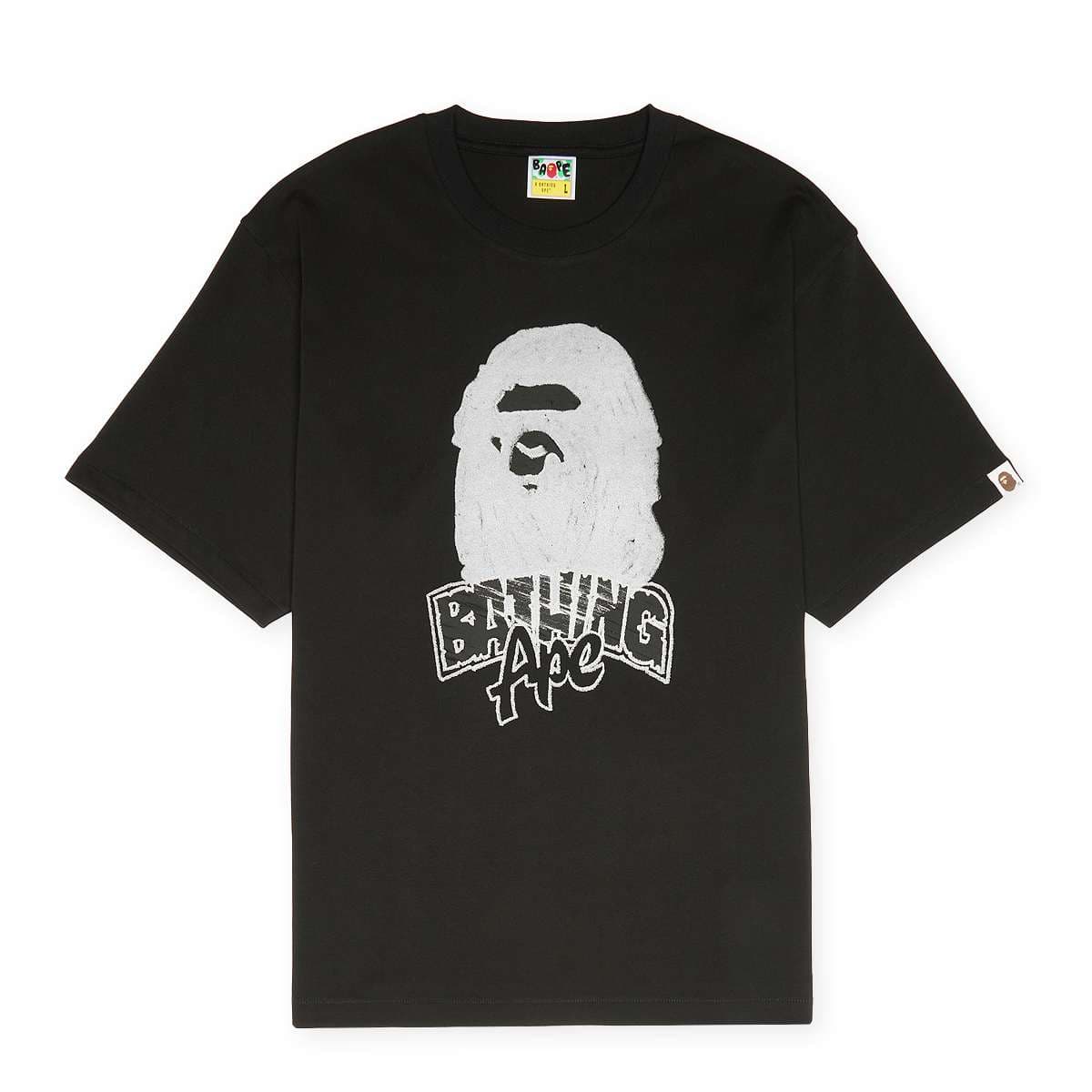 Hand Drawn Ape Head Relaxed Fit Tee M