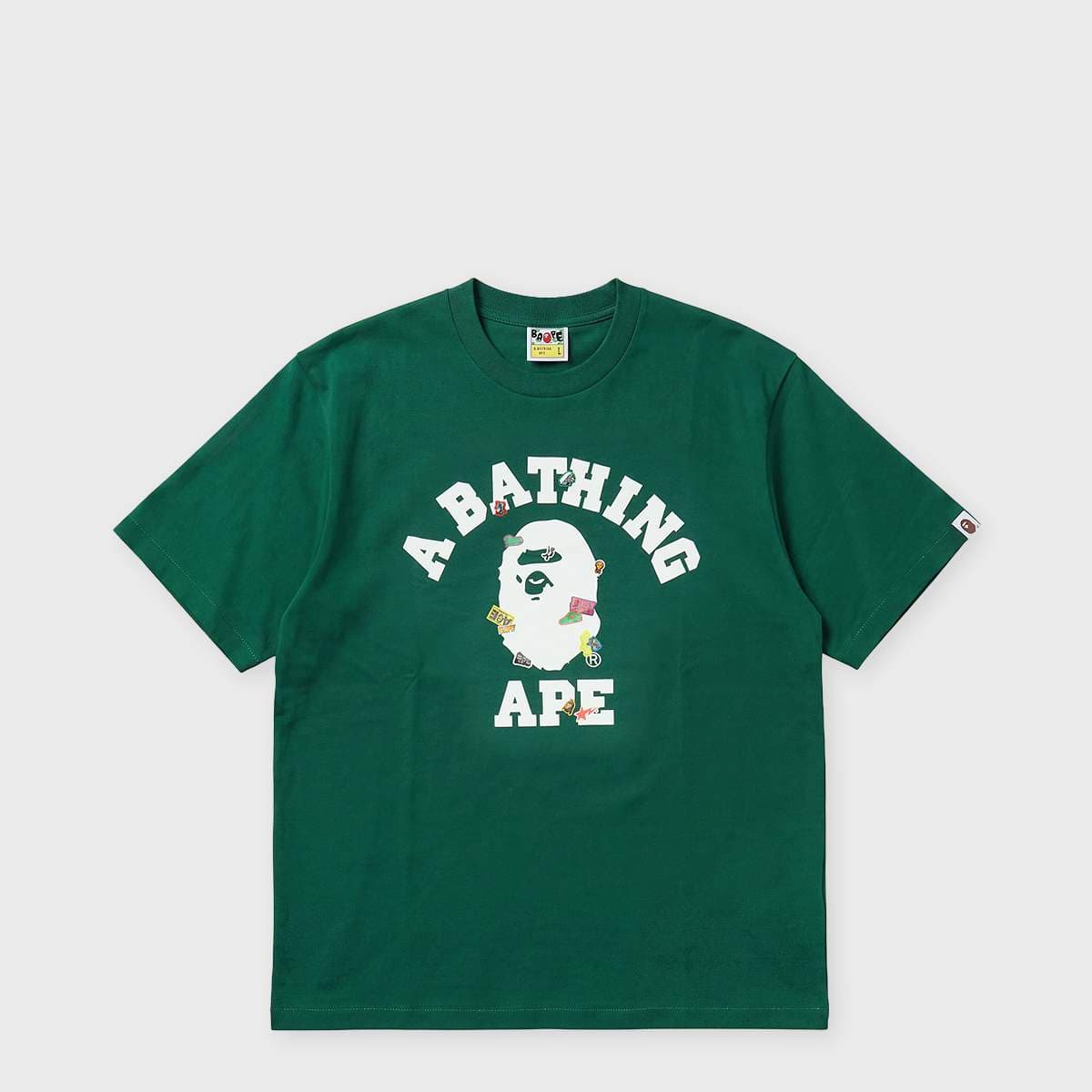Bape Sticker College Relaxed Fit Tee
