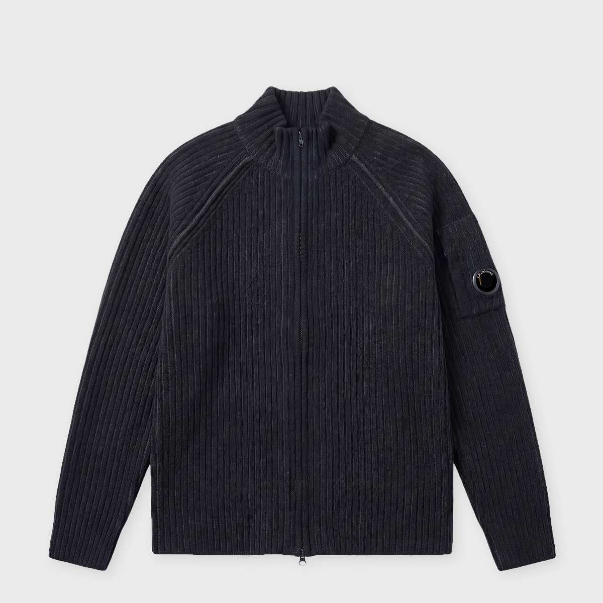 Knitwear Cardigan In Fleece Knit dark shadow