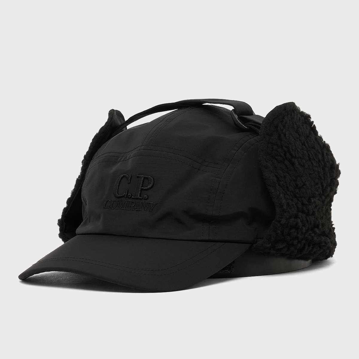 Baseball Cap In Chrome-R black