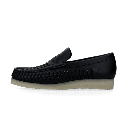 WB Penny Weave (black leather)