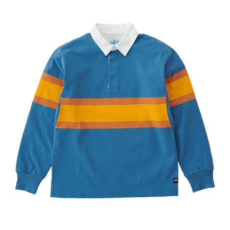 Langdon Rugby Shirt (sky / apricot)
