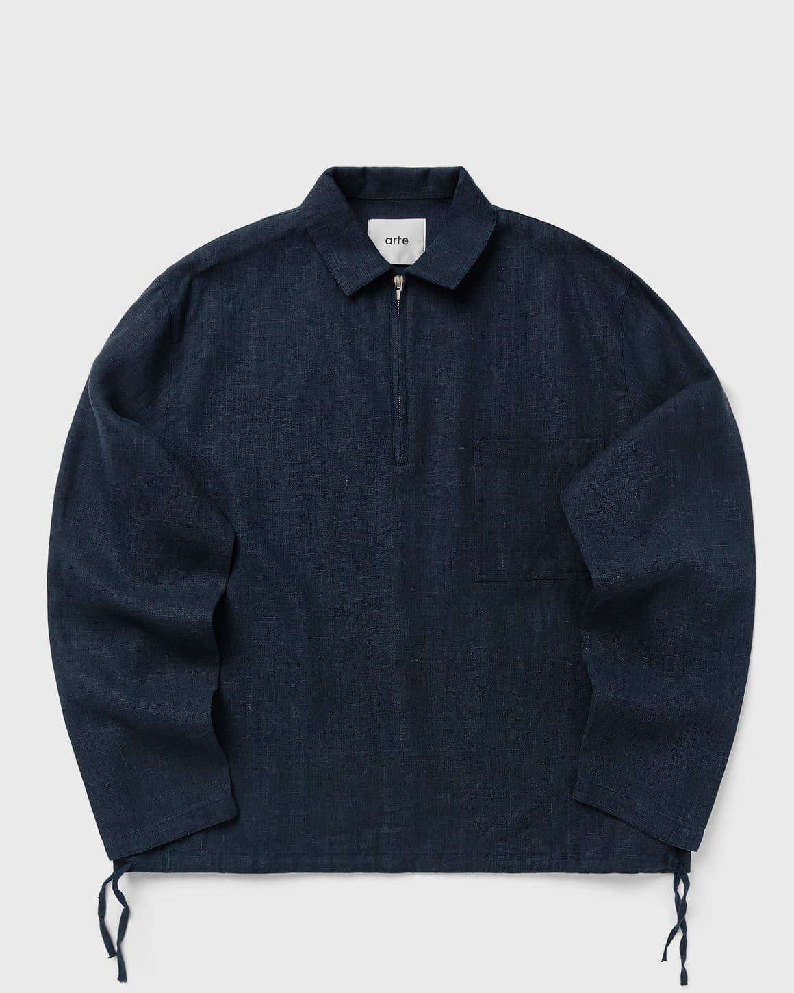 Linen Quarter Zip Pullover