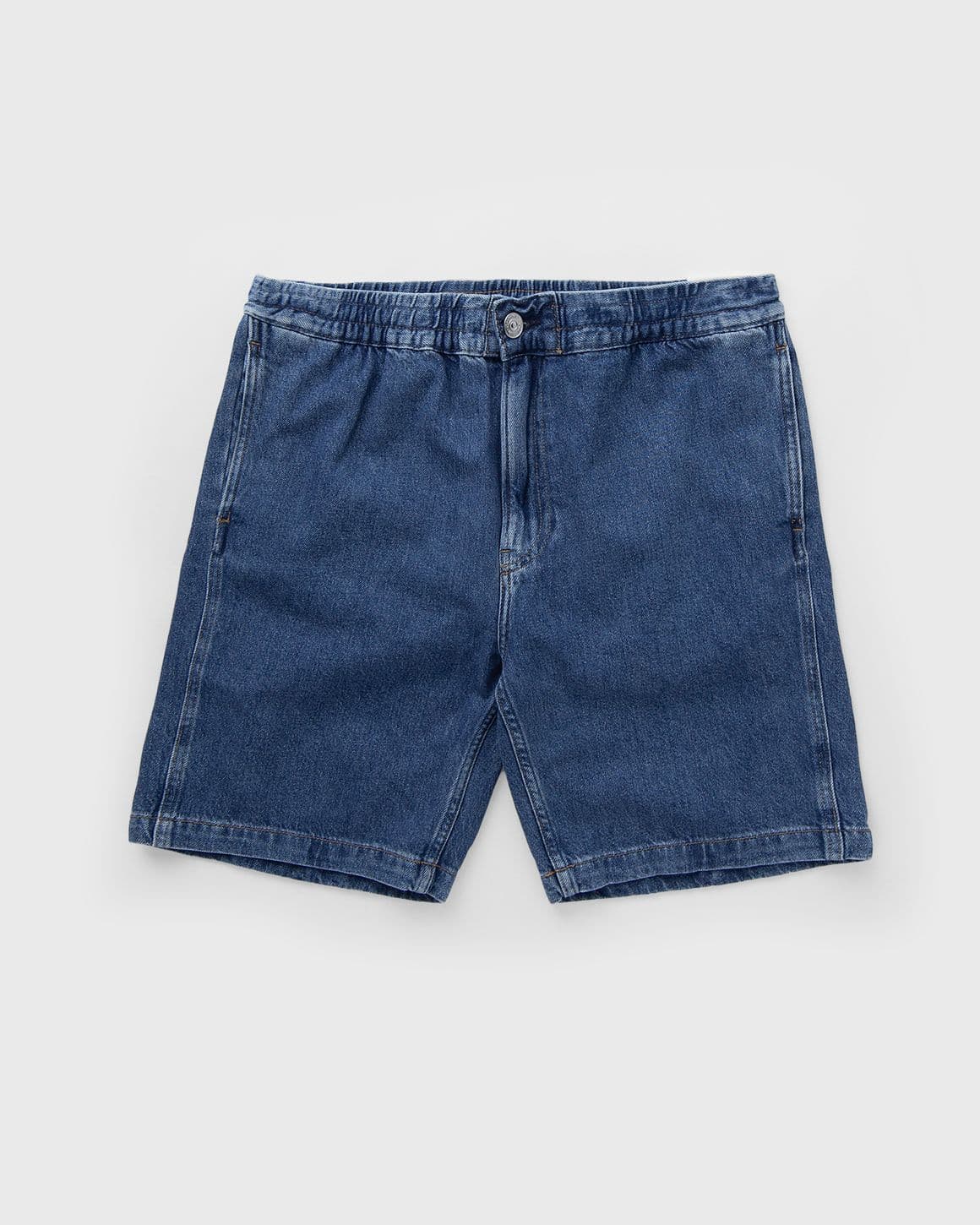 PULL ON RELAXED DENIM SHORT