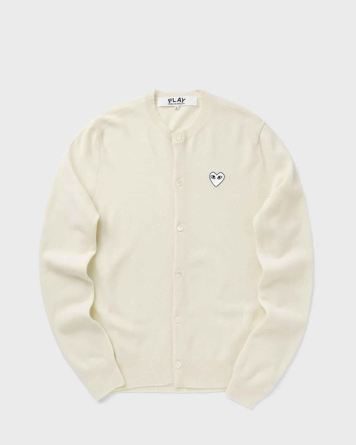 ROUND-NECK WHITE EMBLEM KNIT