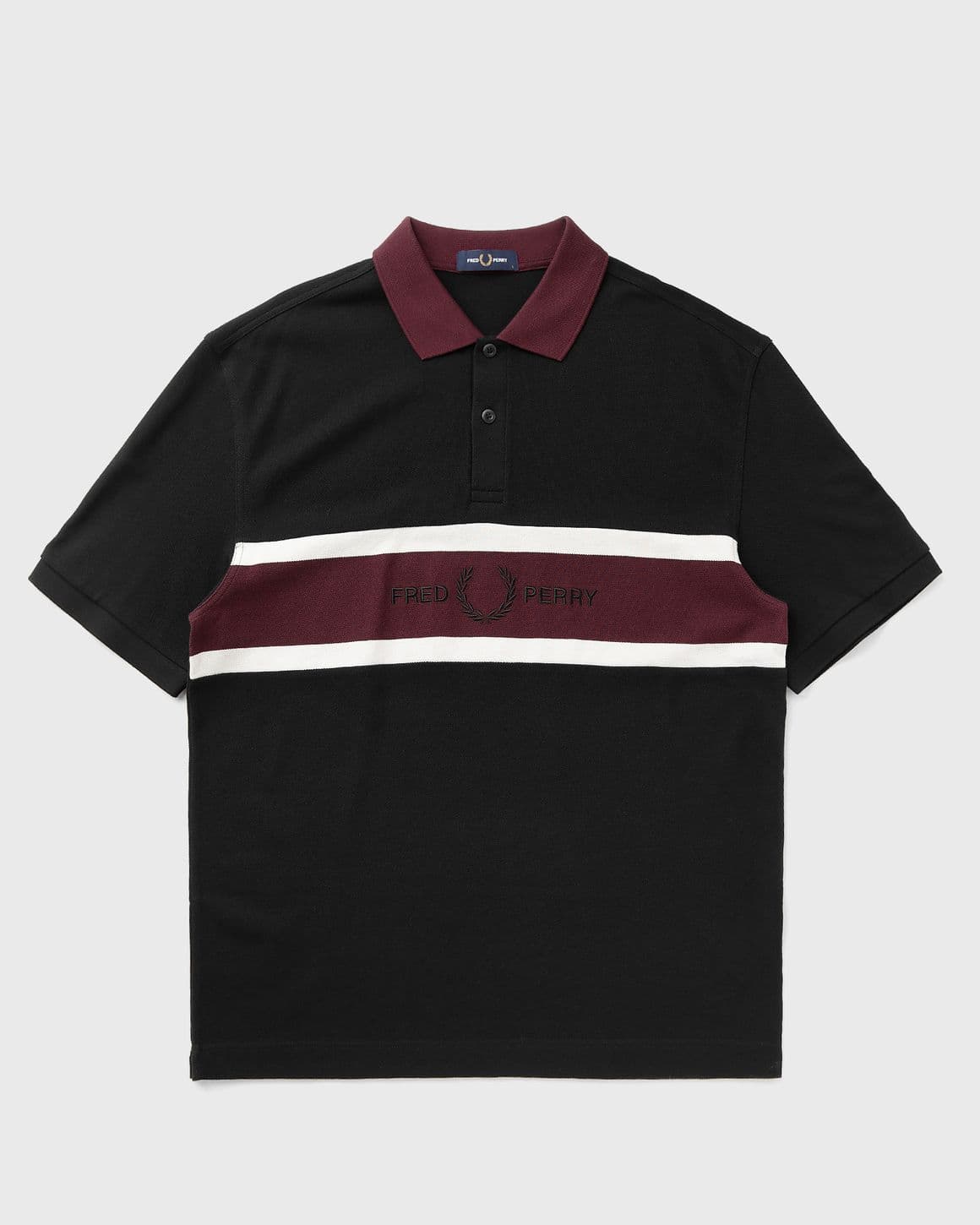 EMBROIDERED PANEL POLO SHIRT