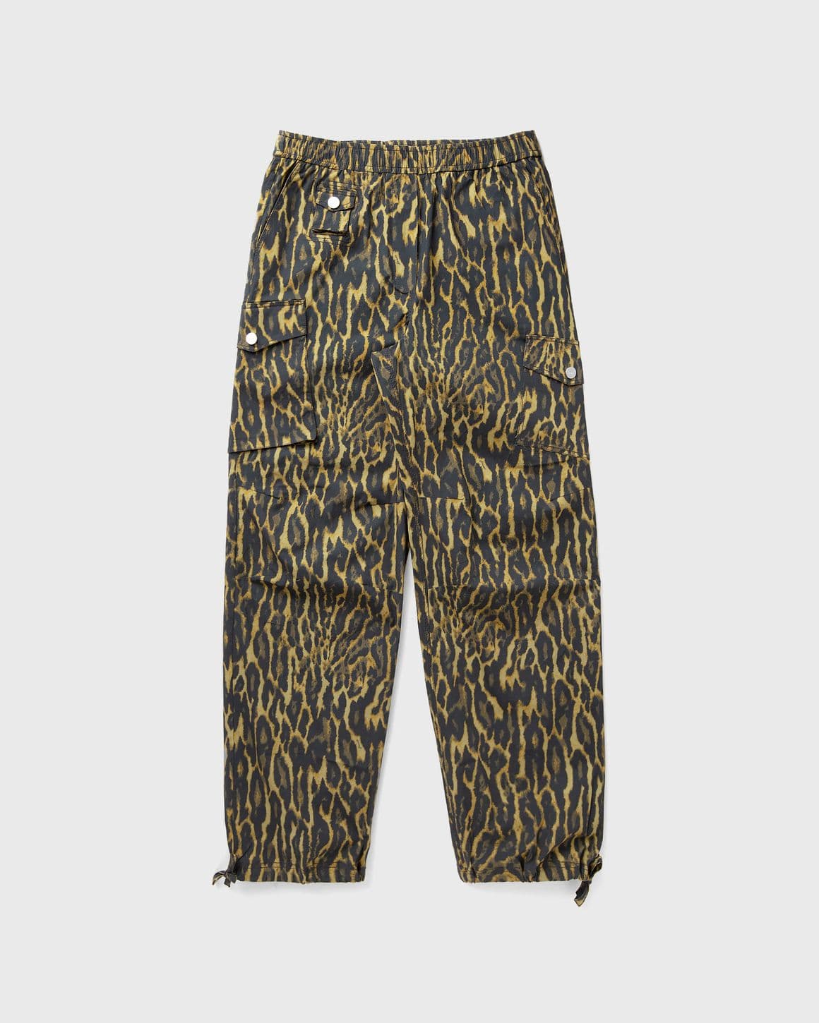 Printed Stretch Cotton Cargo Pants