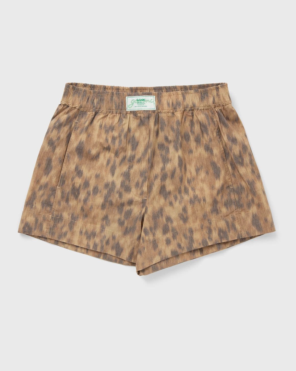 Printed Stretch Cotton Elasticated Shorts