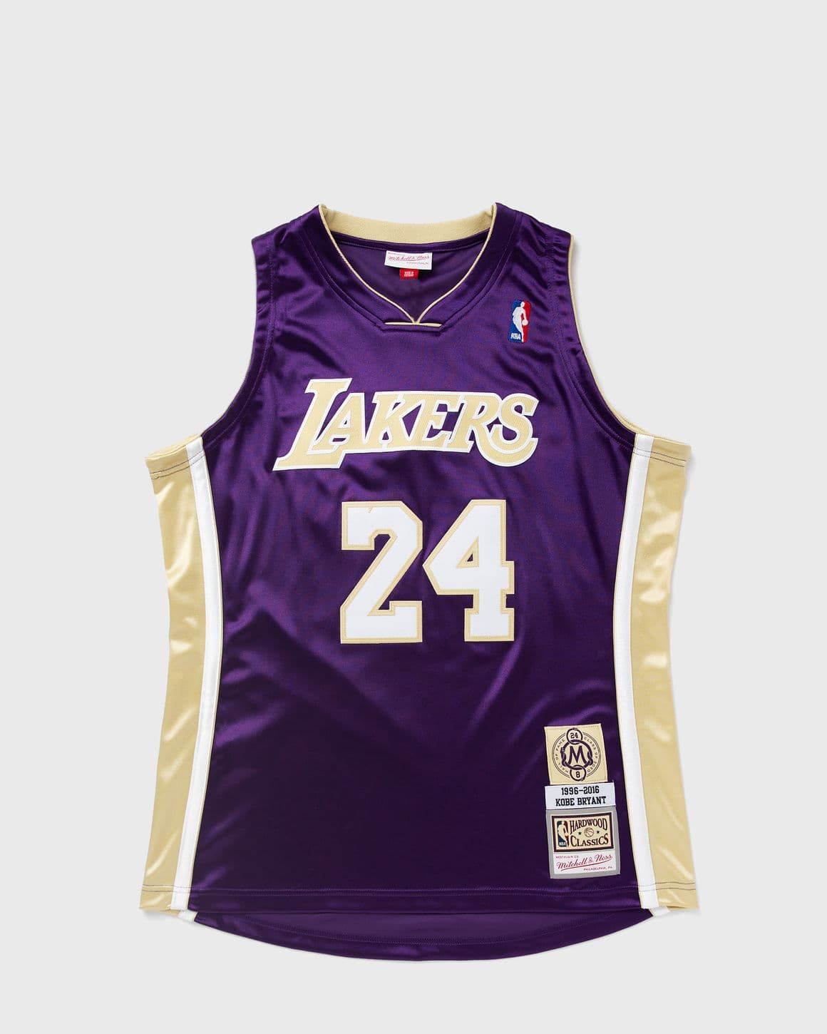 NBA AUTHENTIC JERSEY LOS ANGELES LAKERS HALL OF FAME 1996-2016 KOBE BRYANT #24