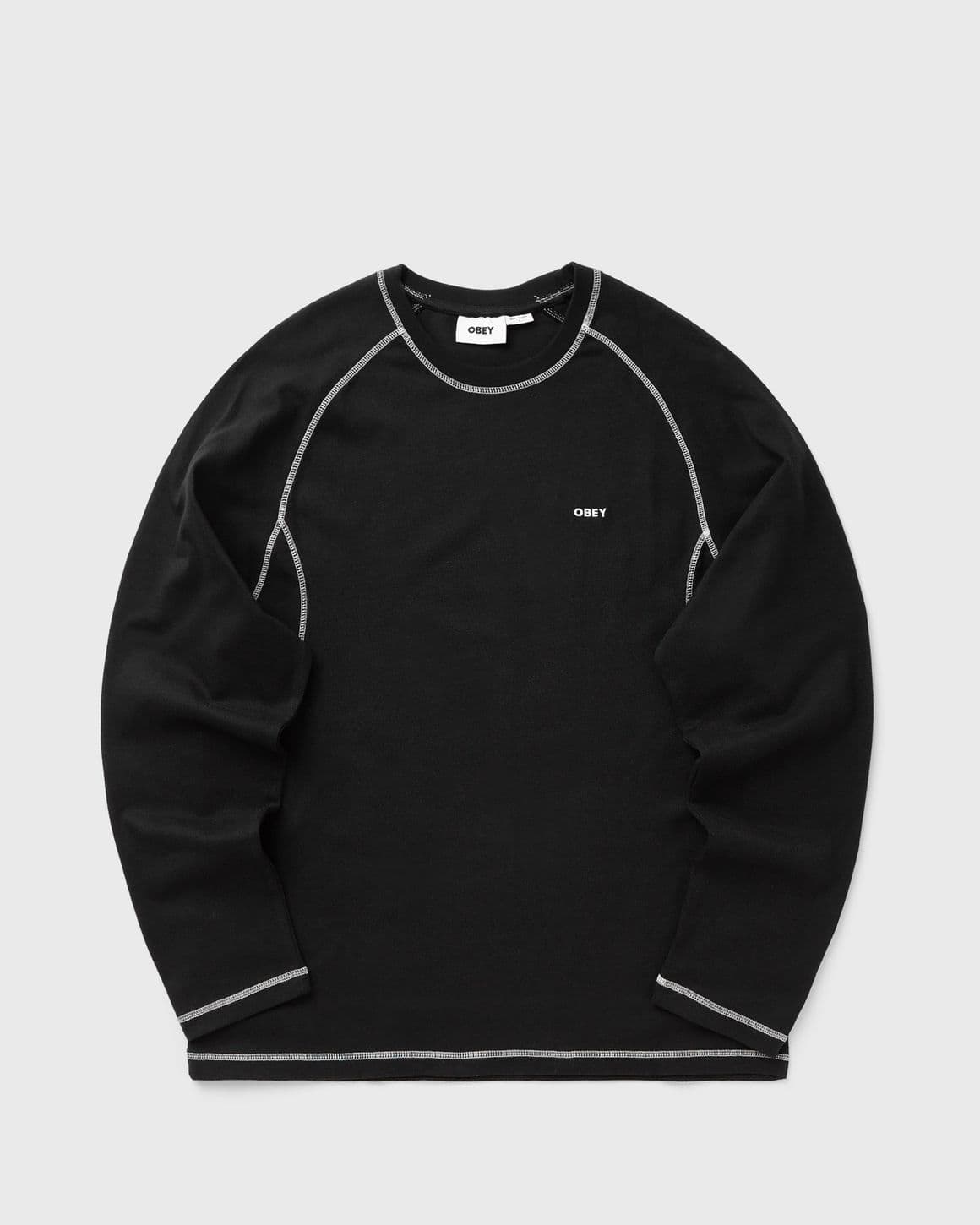 Aaron contrast stitch ls