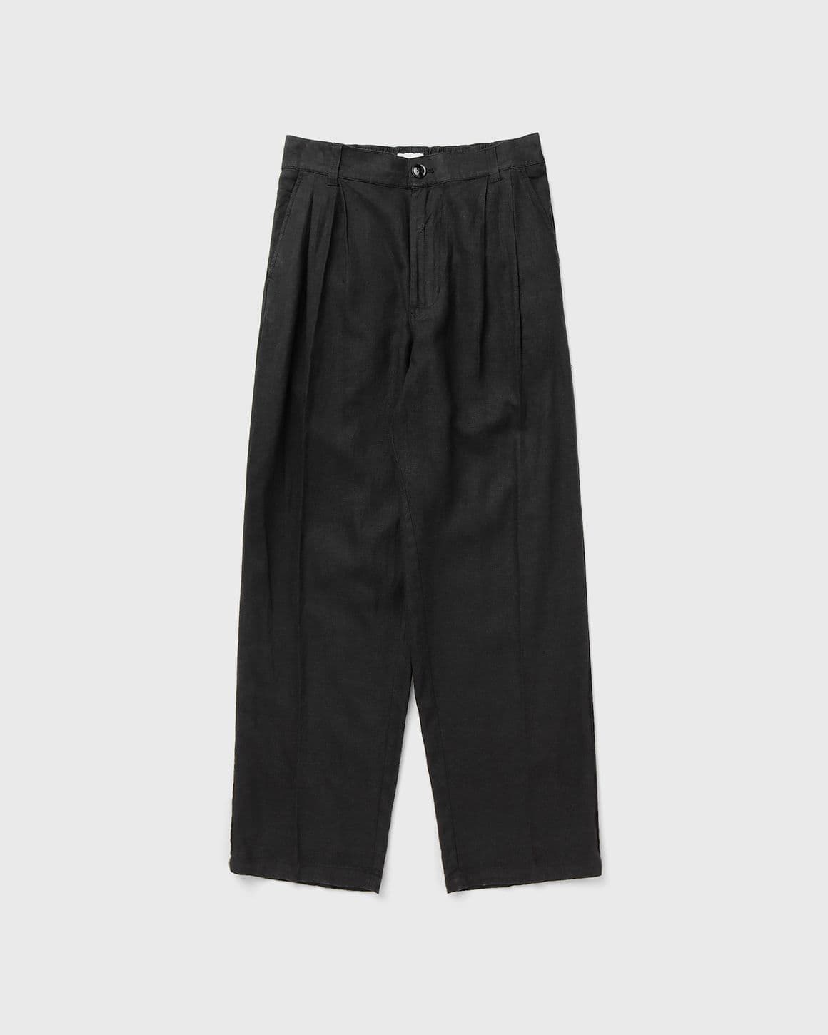 Foster pleated linen pant